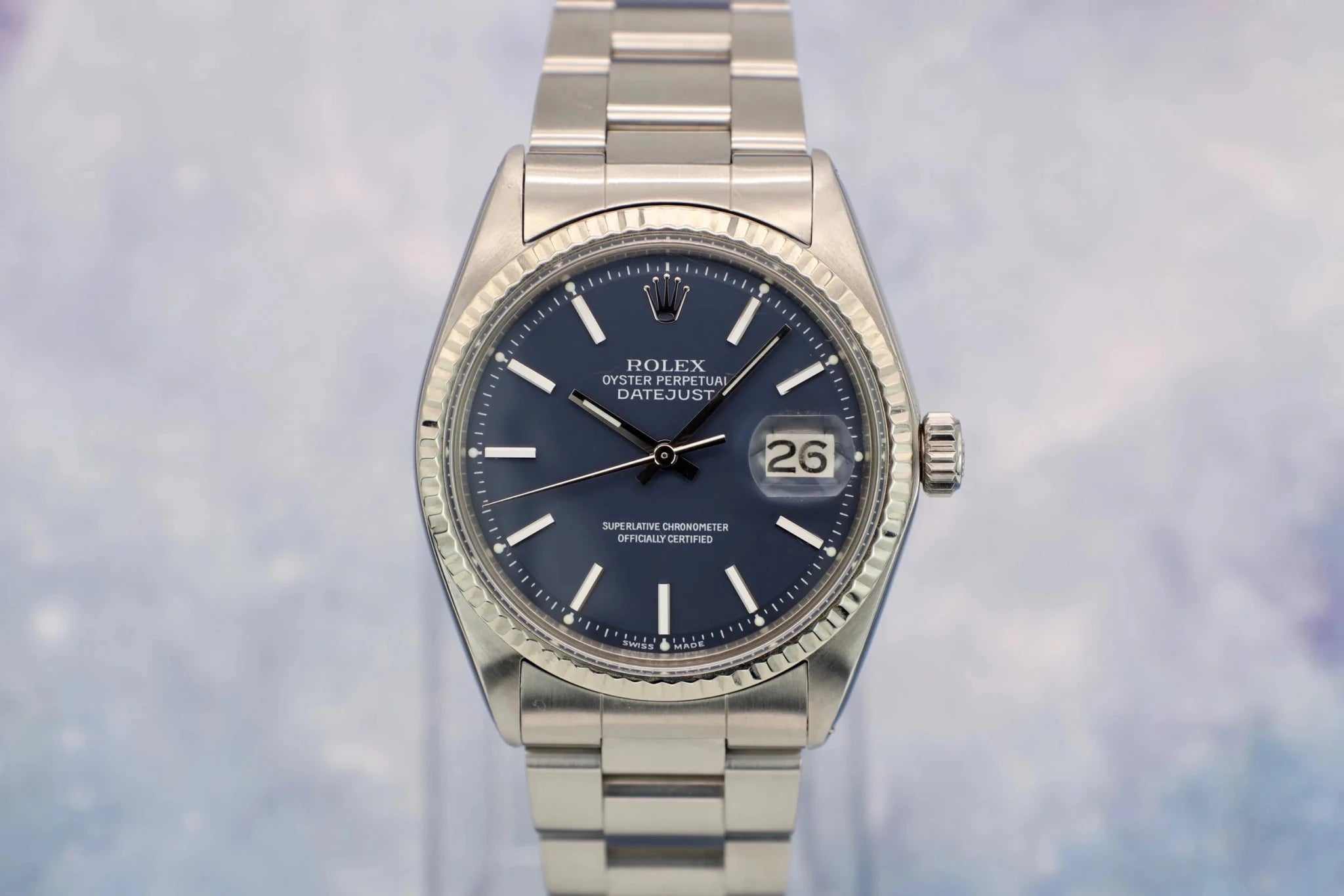 1971 Rolex Datejust Ref. 1601 | Matte Blue Dial - Sierra Time Co
