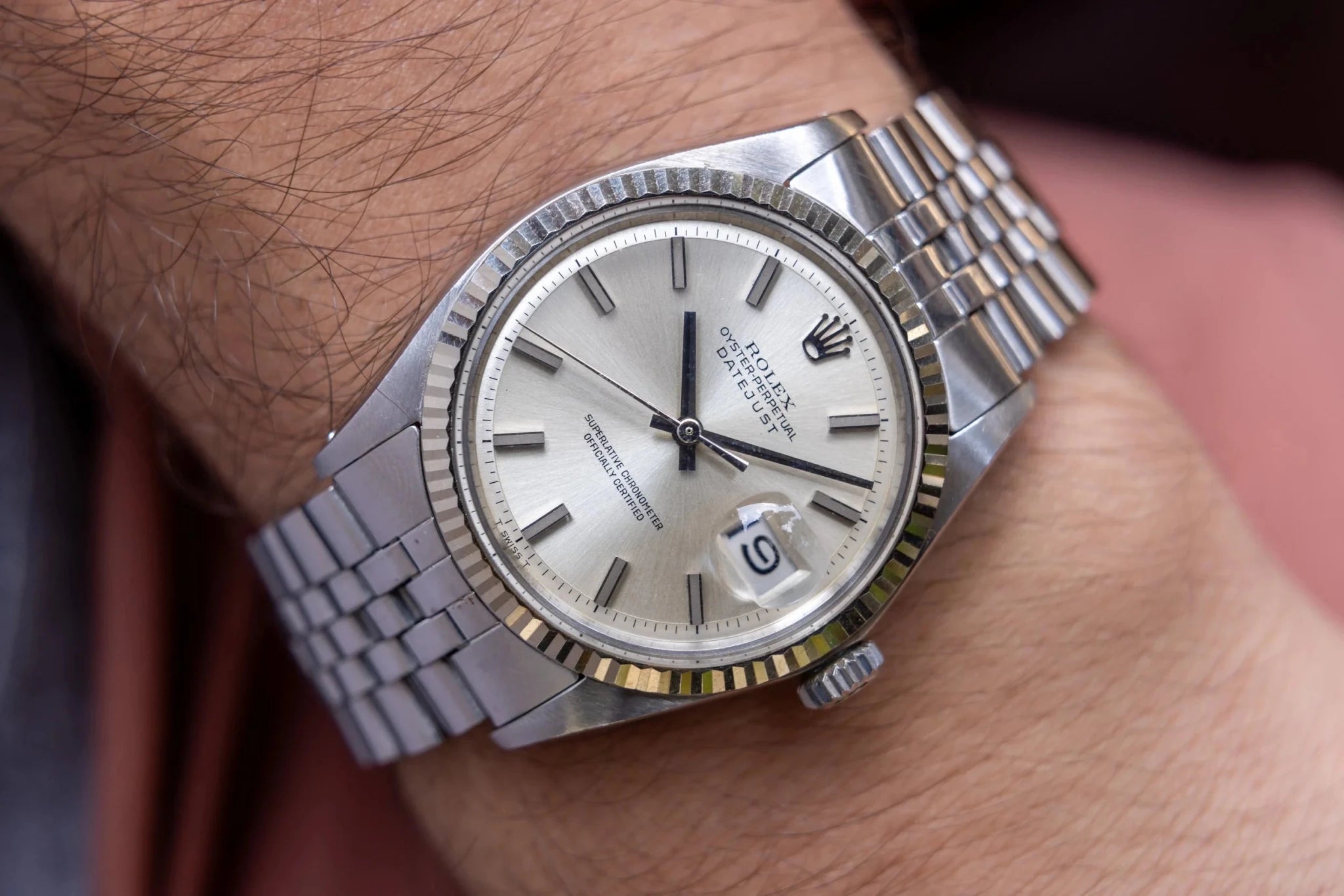 1971 Rolex Datejust Ref. 1601 | Non-Lume Silver Dial - Sierra Time Co