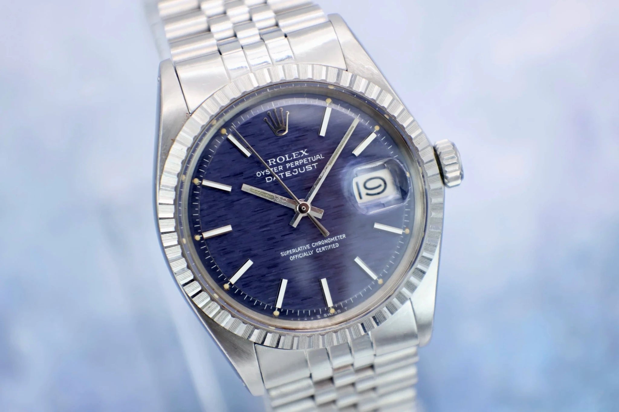 1971 Rolex Datejust Ref. 1603 | Blue Mosaic Dial - Sierra Time Co