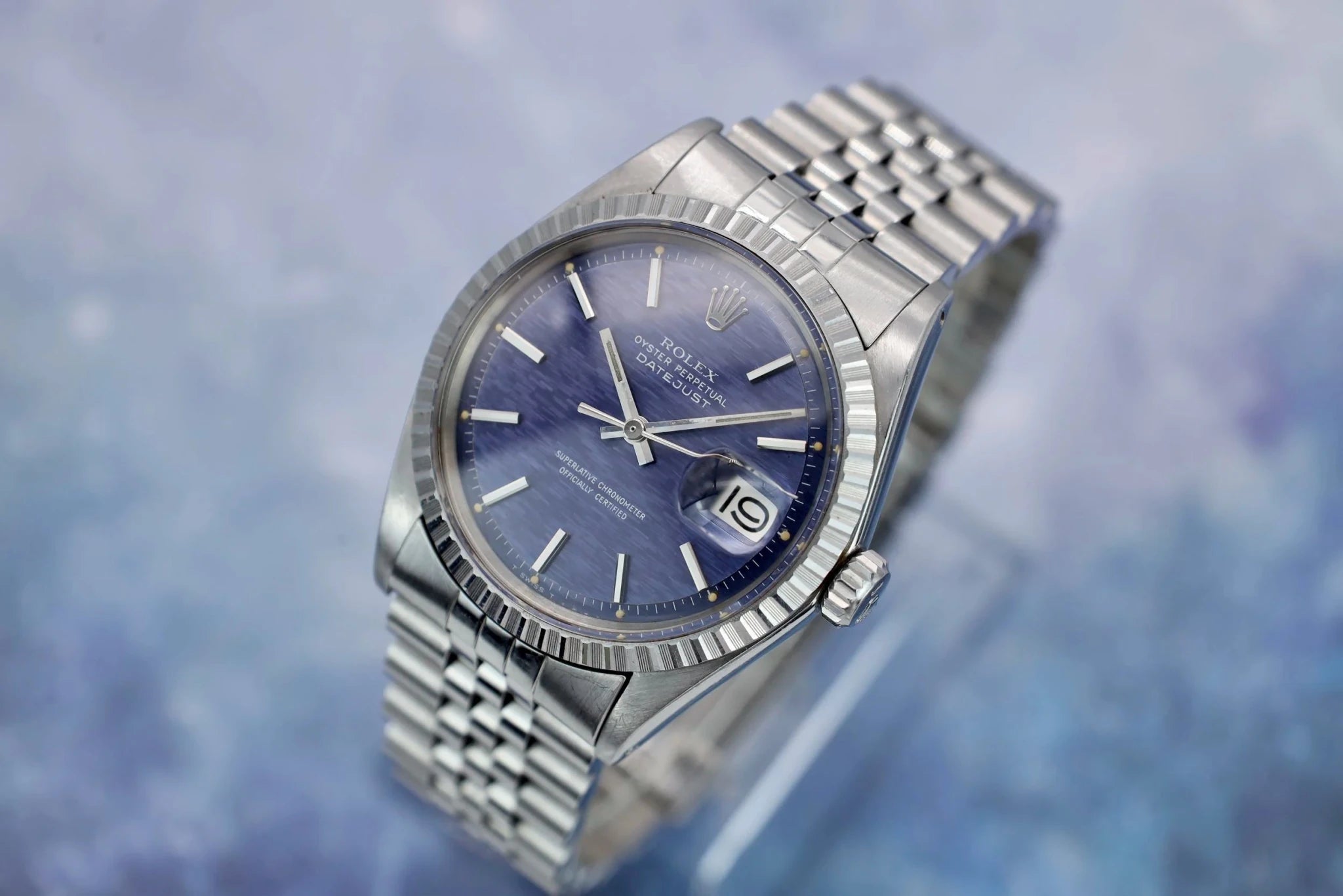 1971 Rolex Datejust Ref. 1603 | Blue Mosaic Dial - Sierra Time Co