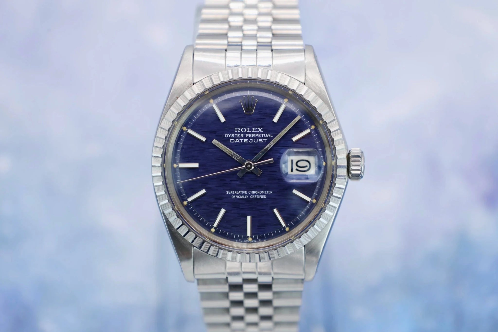 1971 Rolex Datejust Ref. 1603 | Blue Mosaic Dial - Sierra Time Co