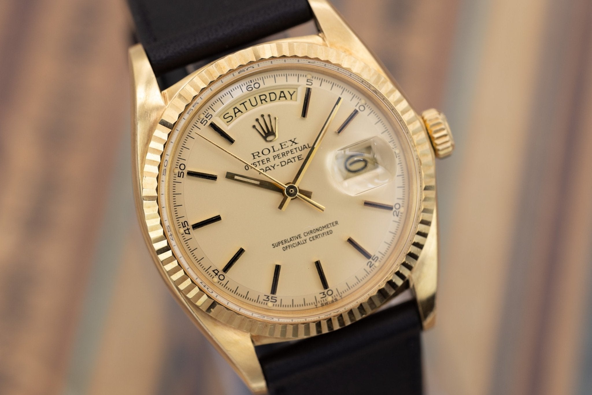 1971 Rolex Day-Date Ref. 1803 | Light Champagne Chapter Ring Dial - Sierra Time Co