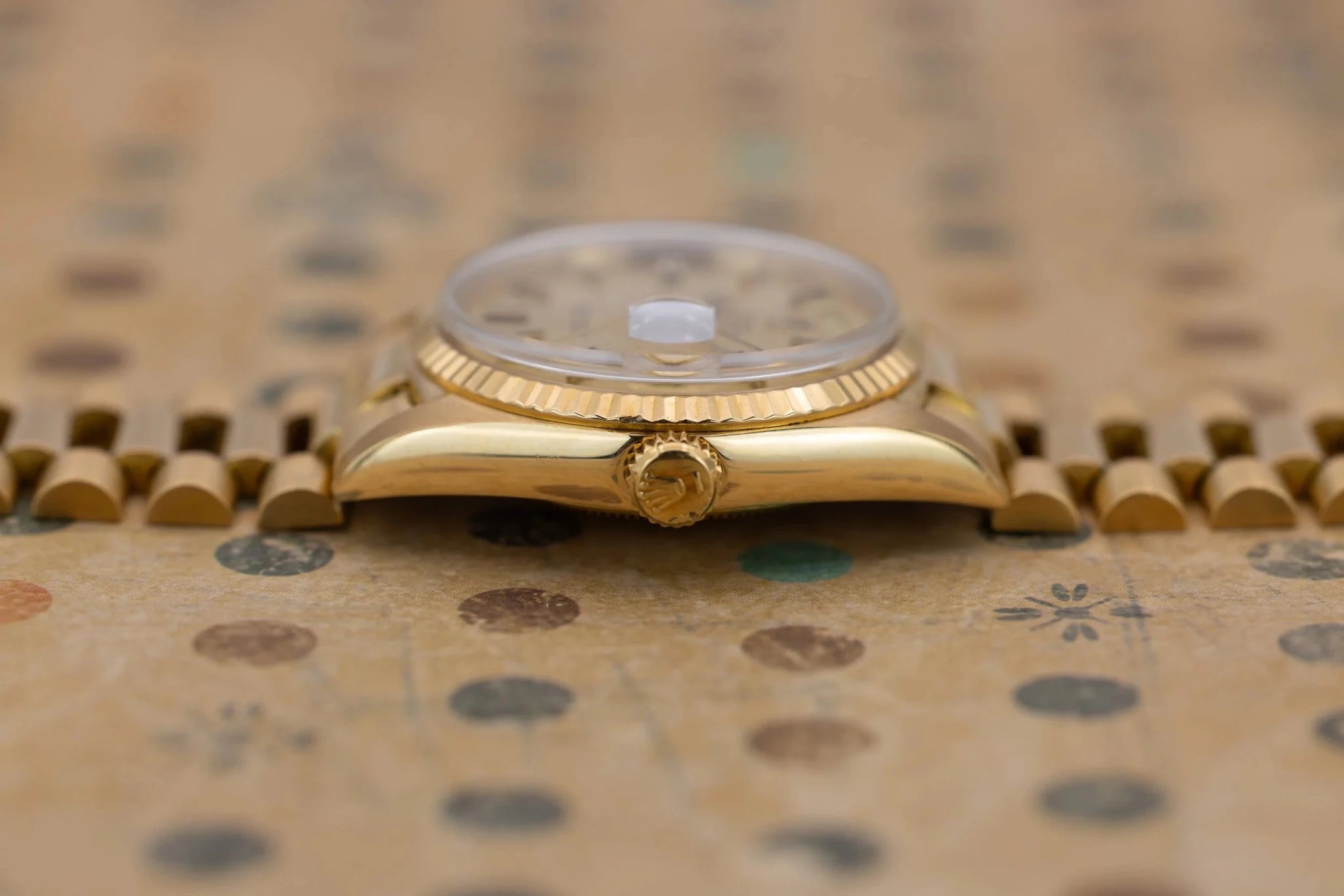1971 Rolex Day-Date Ref. 1803 | Linen DIal | Onyx Markers - Sierra Time Co