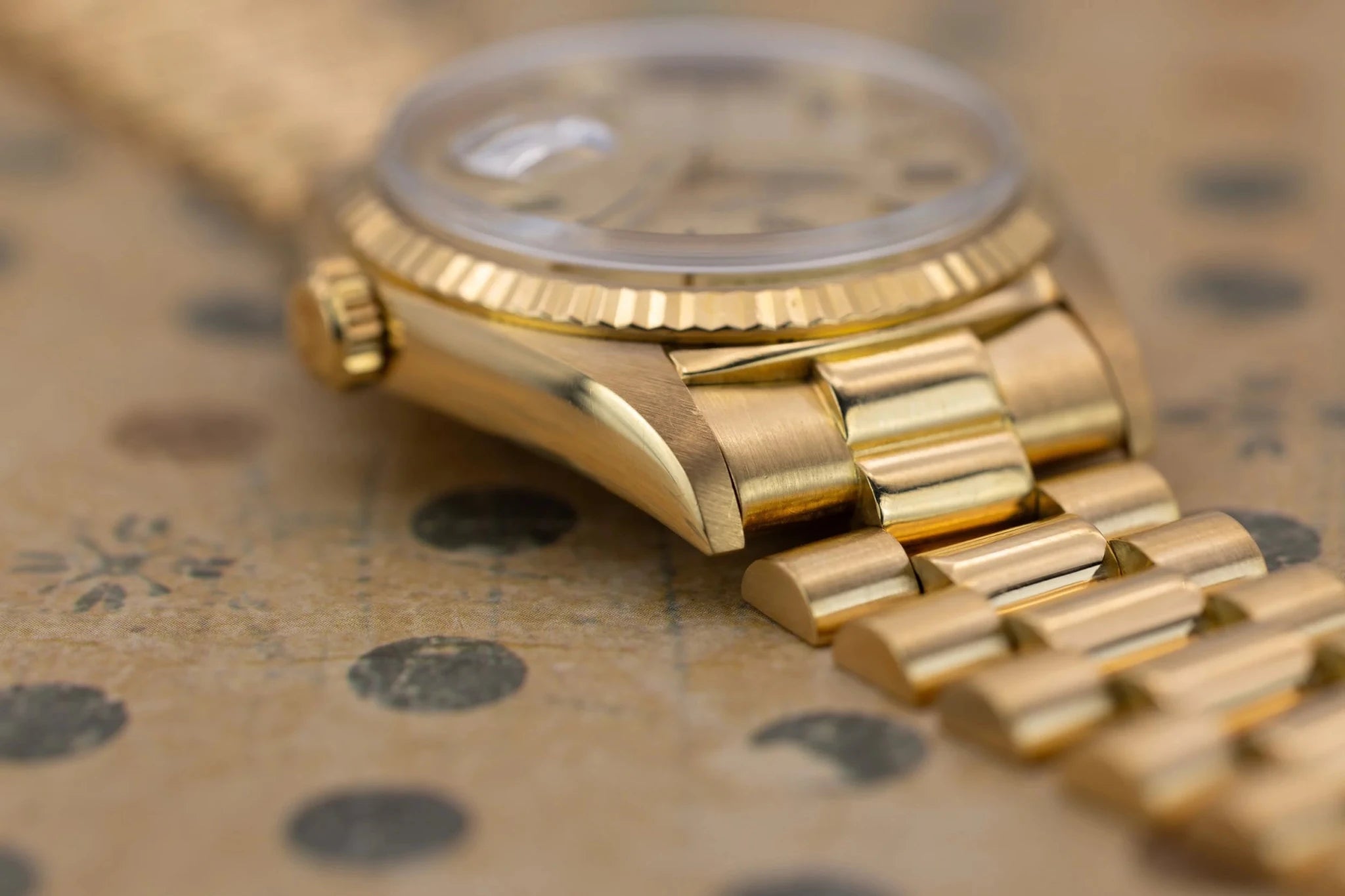 1971 Rolex Day-Date Ref. 1803 | Linen DIal | Onyx Markers - Sierra Time Co