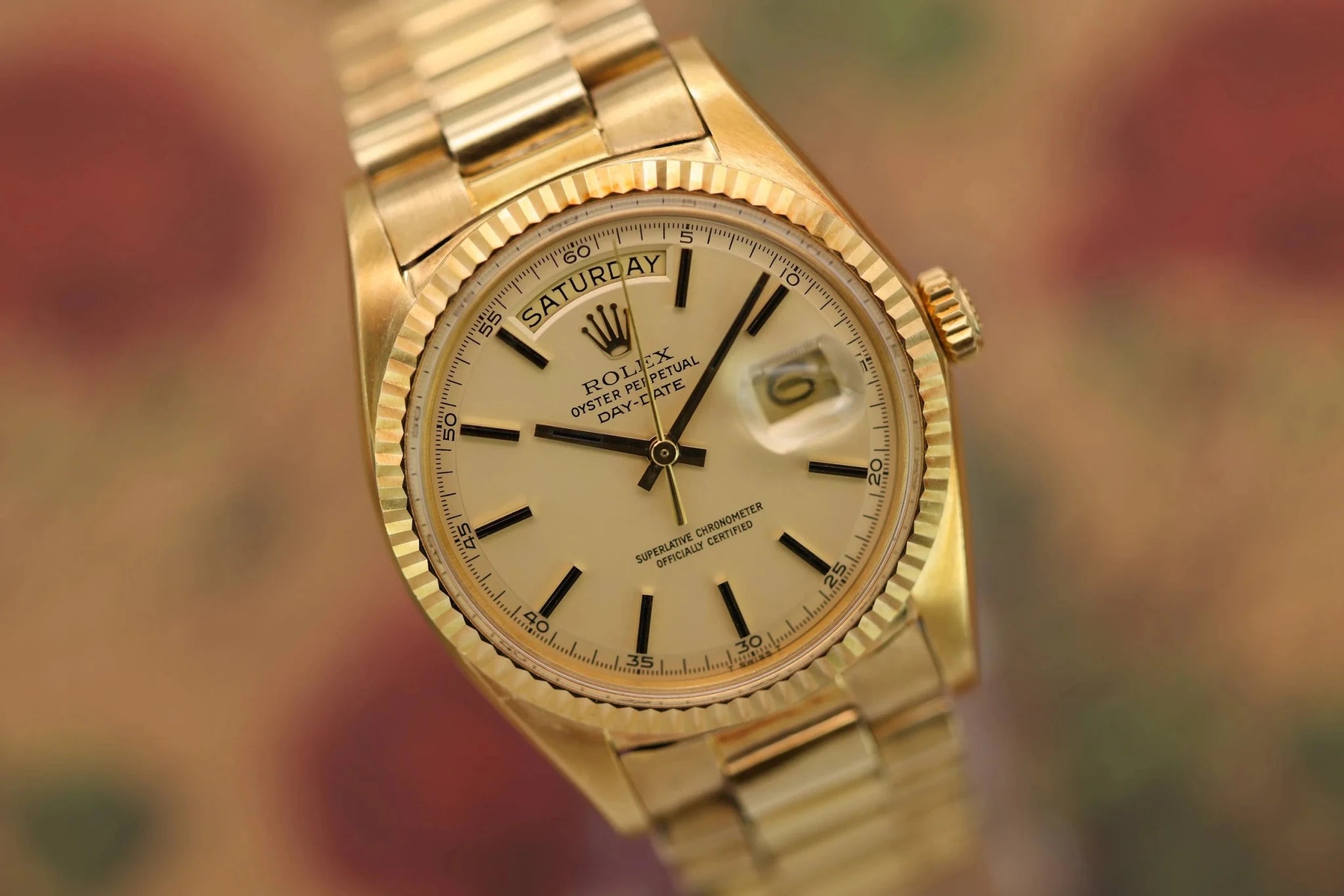 1971 Rolex Day-Date Ref. 1803 | Satin Champagne Dial - Sierra Time Co