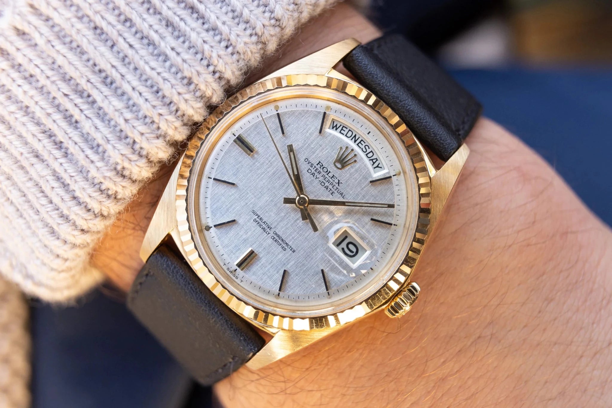 1971 Rolex Day-Date Ref. 1803 | Silver Linen Dial - Sierra Time Co