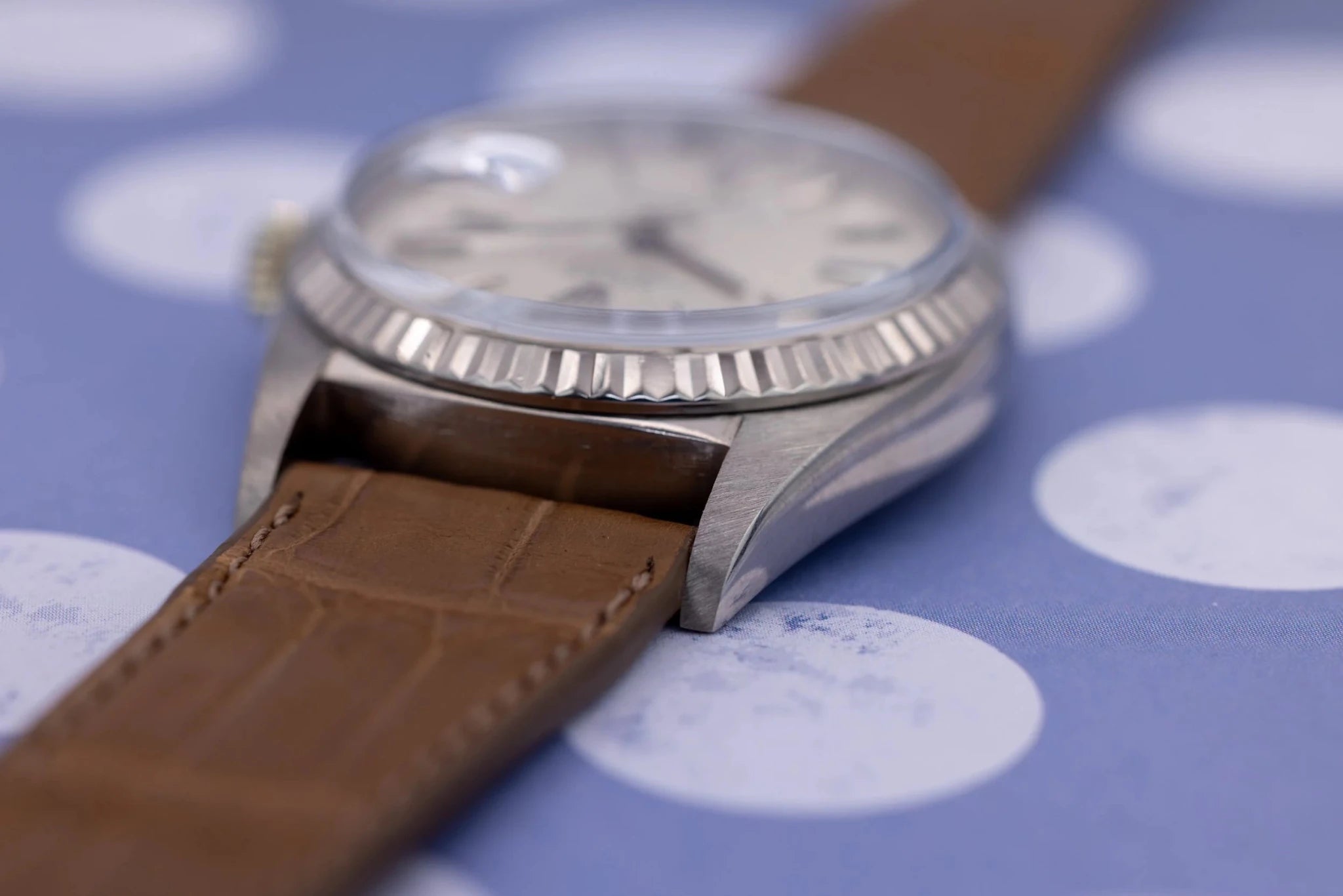 1971 Rolex Day-Date Ref. 1807 | 18K WG | Silver Non-Lume Dial - Sierra Time Co