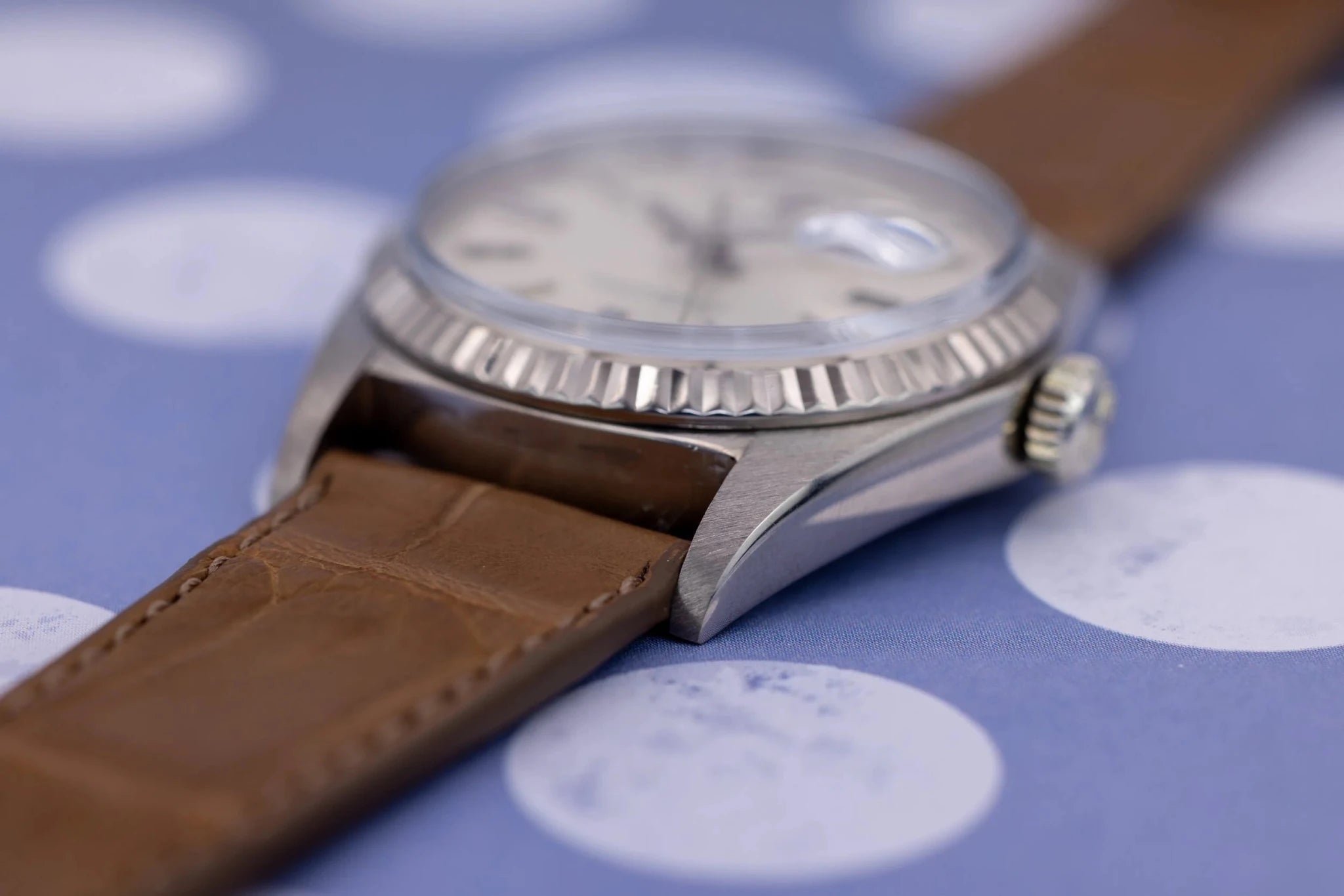 1971 Rolex Day-Date Ref. 1807 | 18K WG | Silver Non-Lume Dial - Sierra Time Co