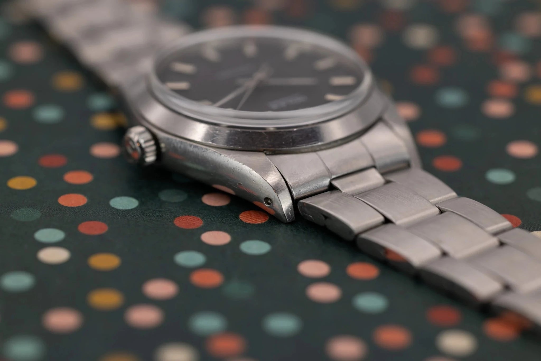 1971 Rolex Oysterdate Ref. 6694 | Matte Black Dial - Sierra Time Co