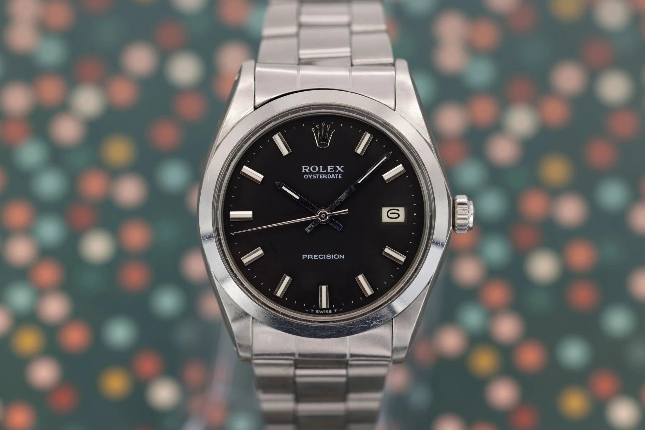 1971 Rolex Oysterdate Ref. 6694 | Matte Black Dial - Sierra Time Co