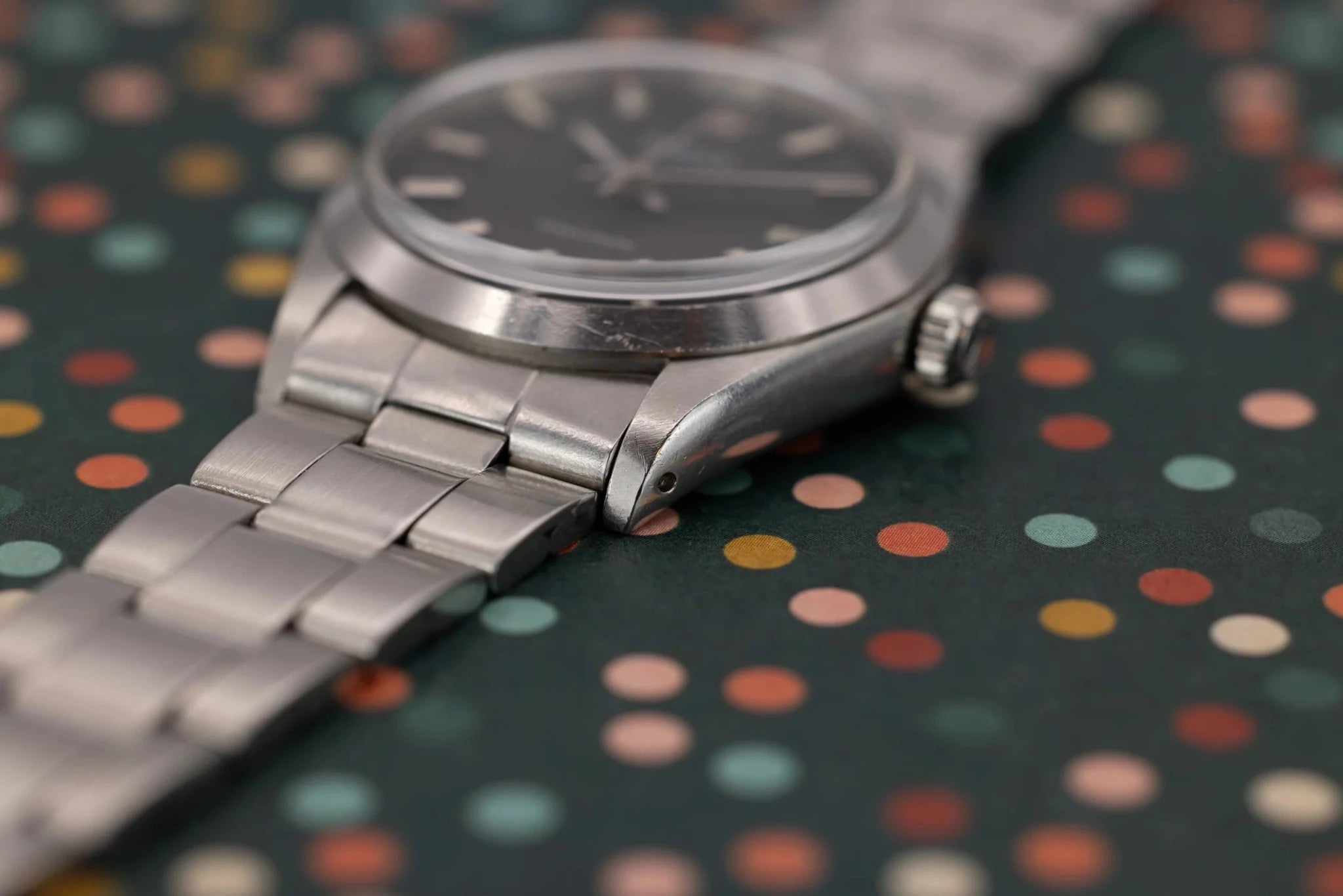 1971 Rolex Oysterdate Ref. 6694 | Matte Black Dial - Sierra Time Co