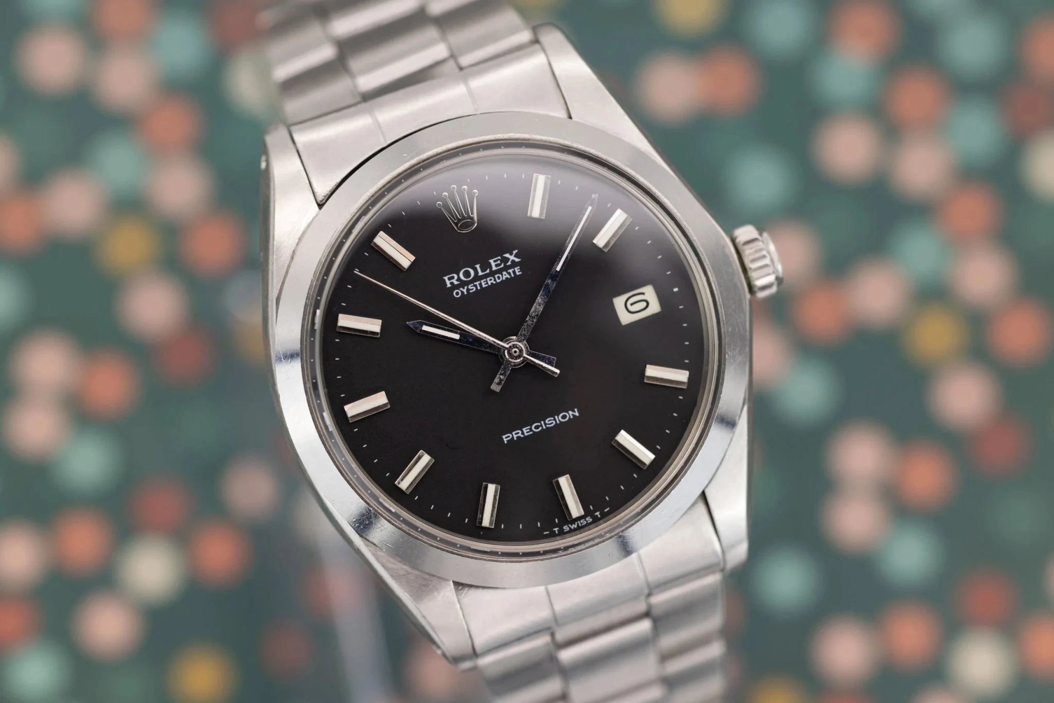 1971 Rolex Oysterdate Ref. 6694 | Matte Black Dial - Sierra Time Co