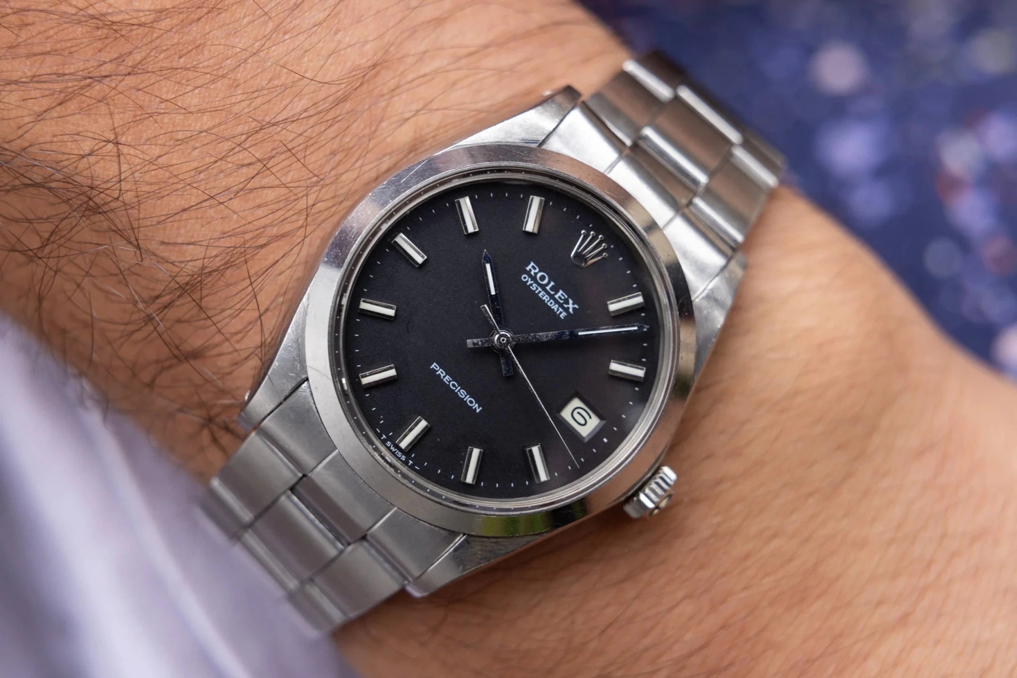 1971 Rolex Oysterdate Ref. 6694 | Matte Black Dial - Sierra Time Co