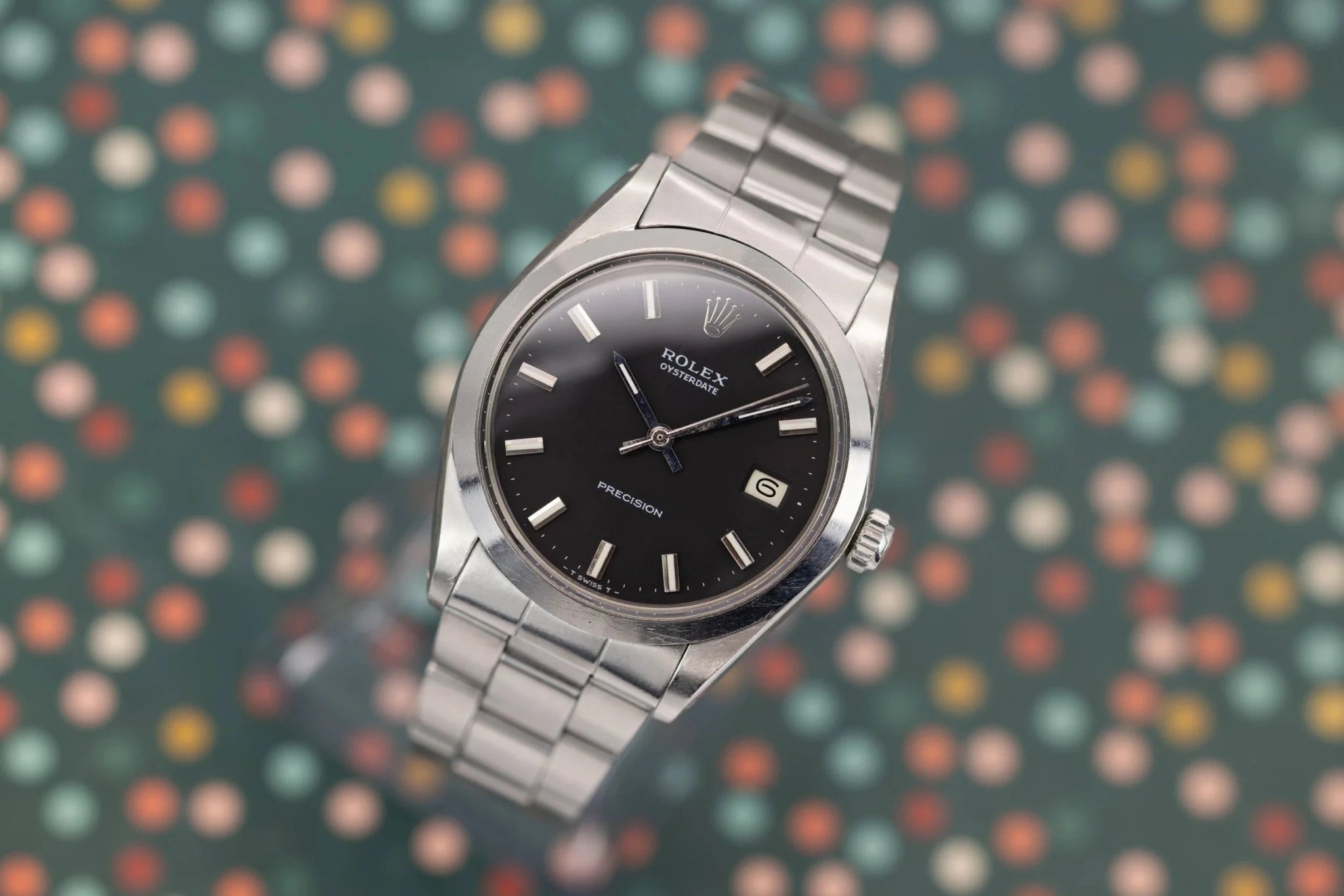 1971 Rolex Oysterdate Ref. 6694 | Matte Black Dial - Sierra Time Co