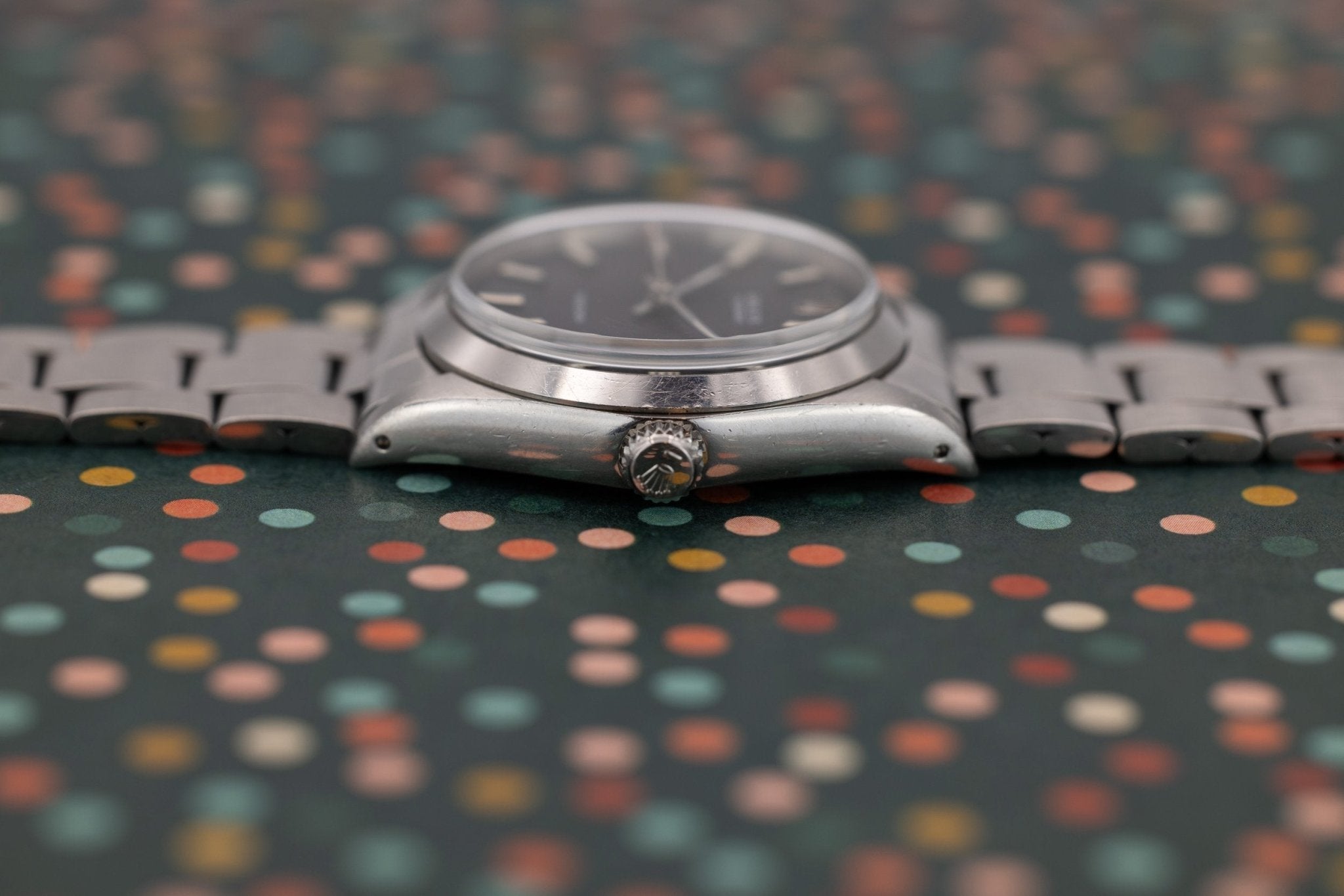 1971 Rolex Oysterdate Ref. 6694 | Matte Black Dial - Sierra Time Co