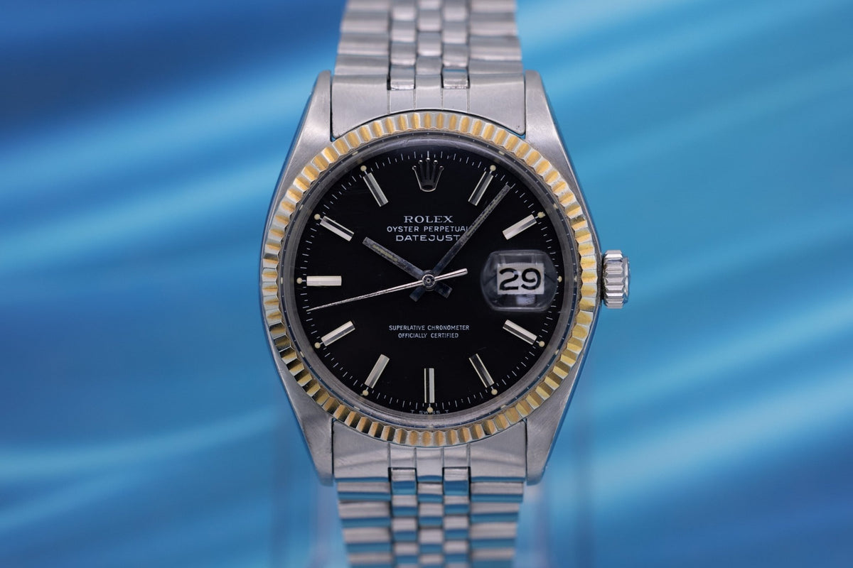 1972 Rolex Datejust Ref. 1601 | Matte Black Dial - Sierra Time Co