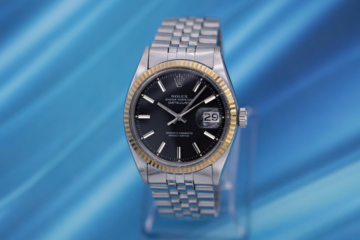 1972 Rolex Datejust Ref. 1601 | Matte Black Dial - Sierra Time Co