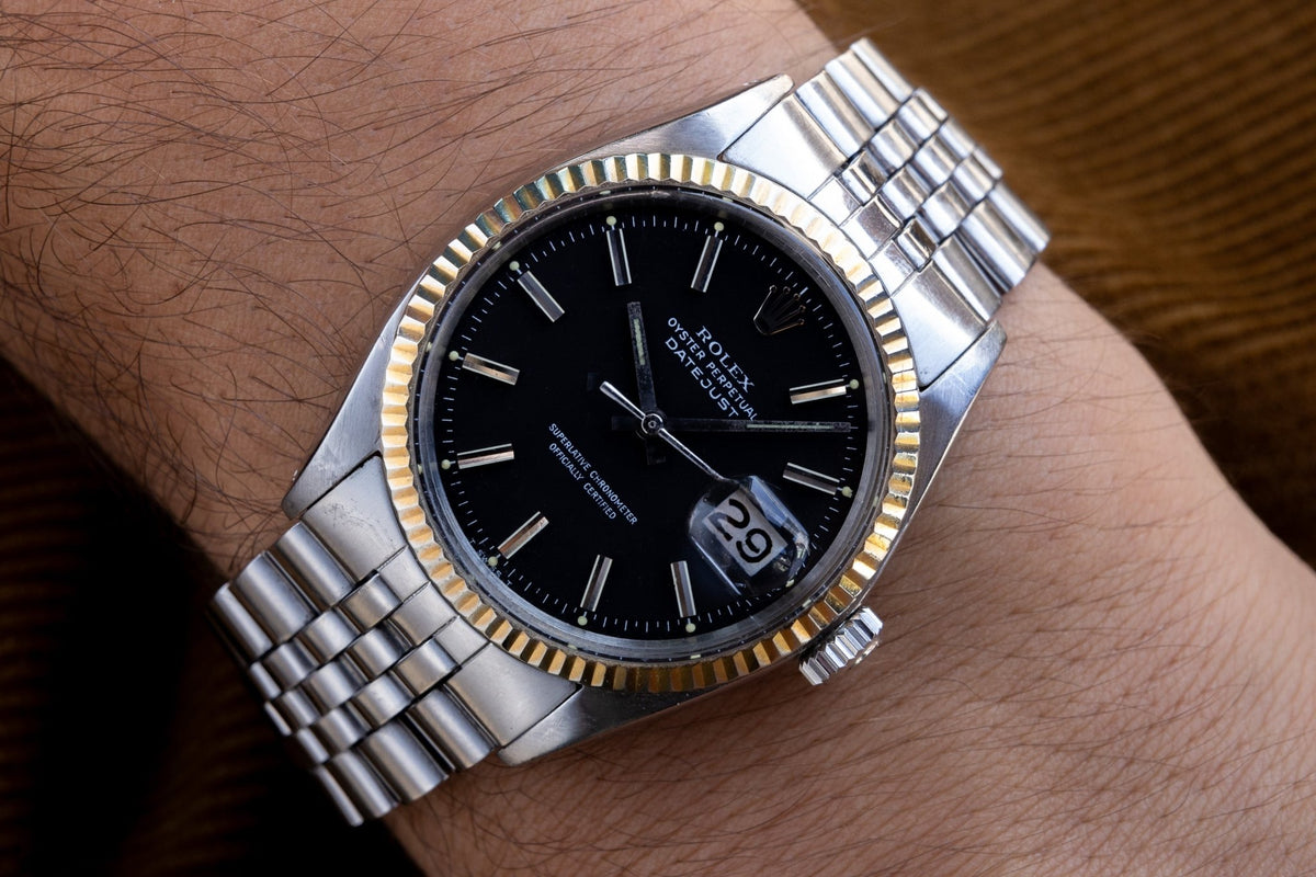 1972 Rolex Datejust Ref. 1601 | Matte Black Dial - Sierra Time Co