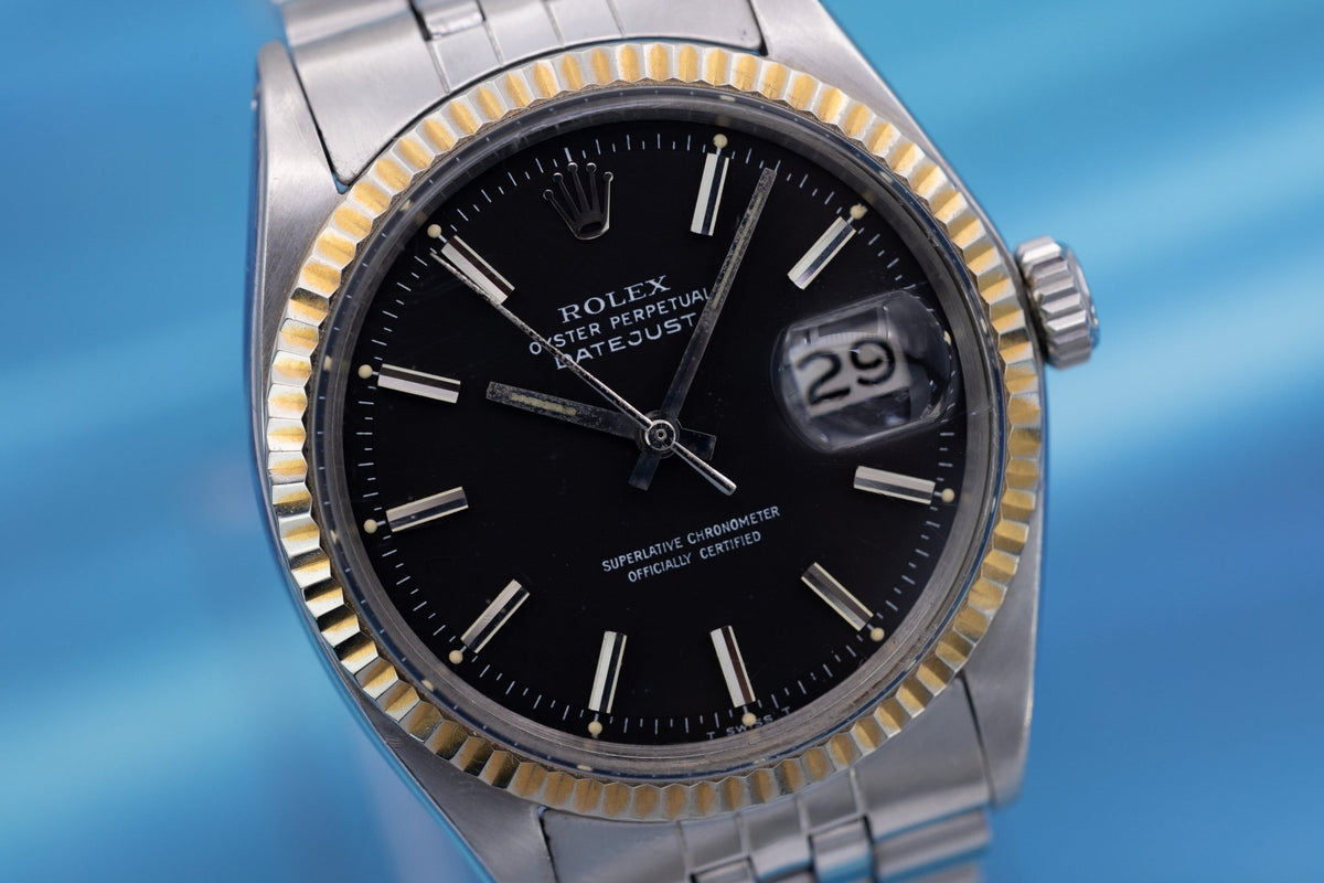 1972 Rolex Datejust Ref. 1601 | Matte Black Dial - Sierra Time Co