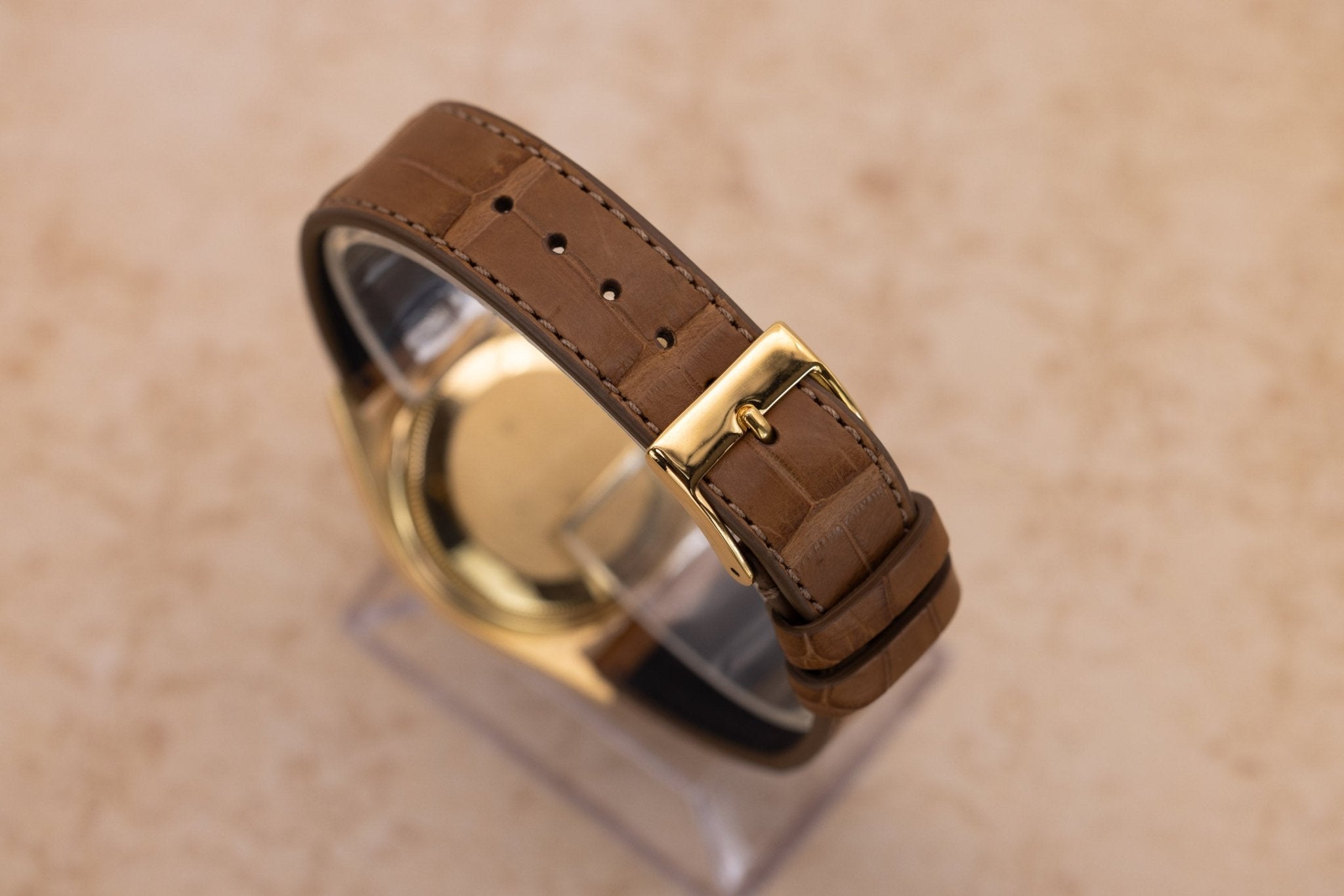 1972 Rolex Day-Date Ref. 1803 | 18K Yellow Gold | White Red Quarter Dial | Serviced - Sierra Time Co
