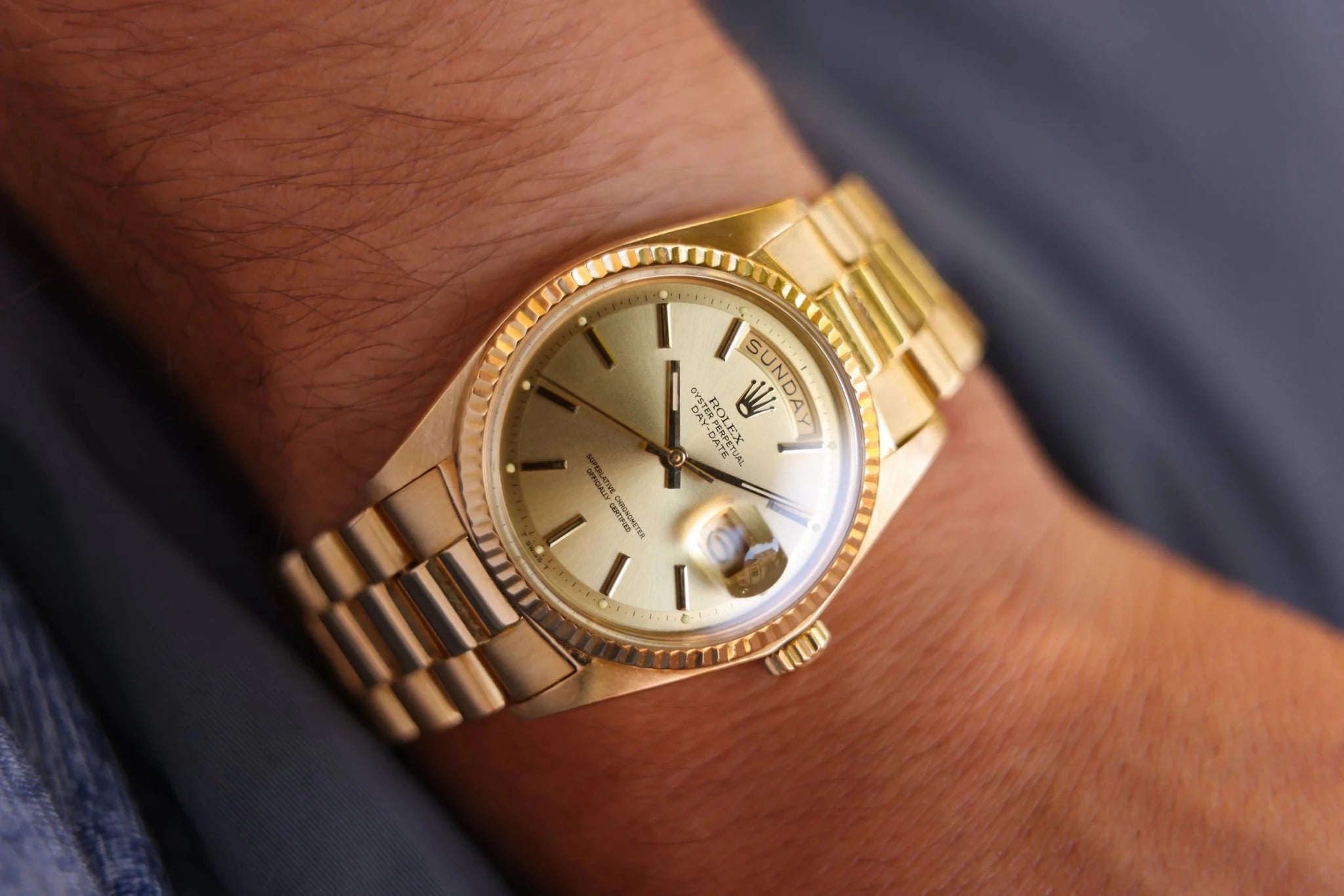 1972 Rolex Day-Date Ref. 1803 | Champagne Dial - Sierra Time Co