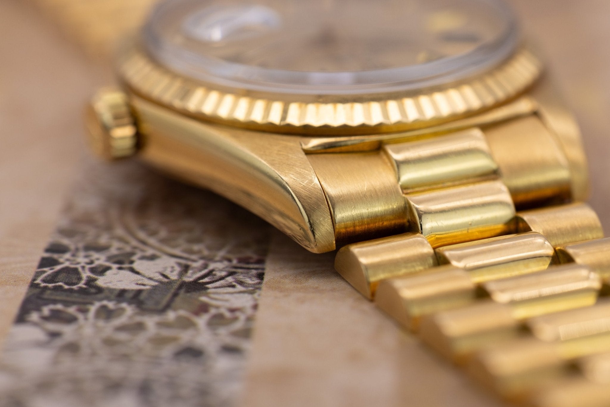 1972 Rolex Day-Date Ref. 1803 | Champagne Linen Dial - Sierra Time Co