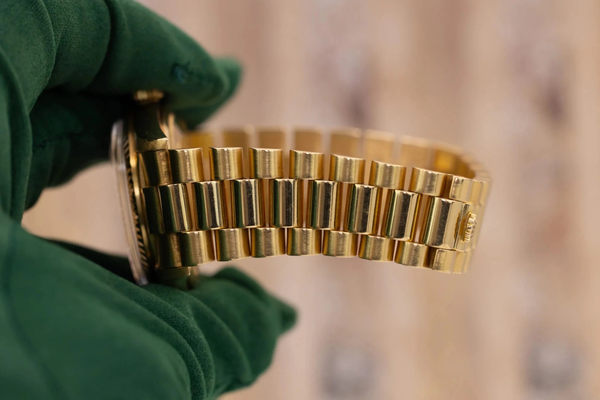 1972 Rolex Day-Date Ref. 1803 | Champagne Linen Dial - Sierra Time Co