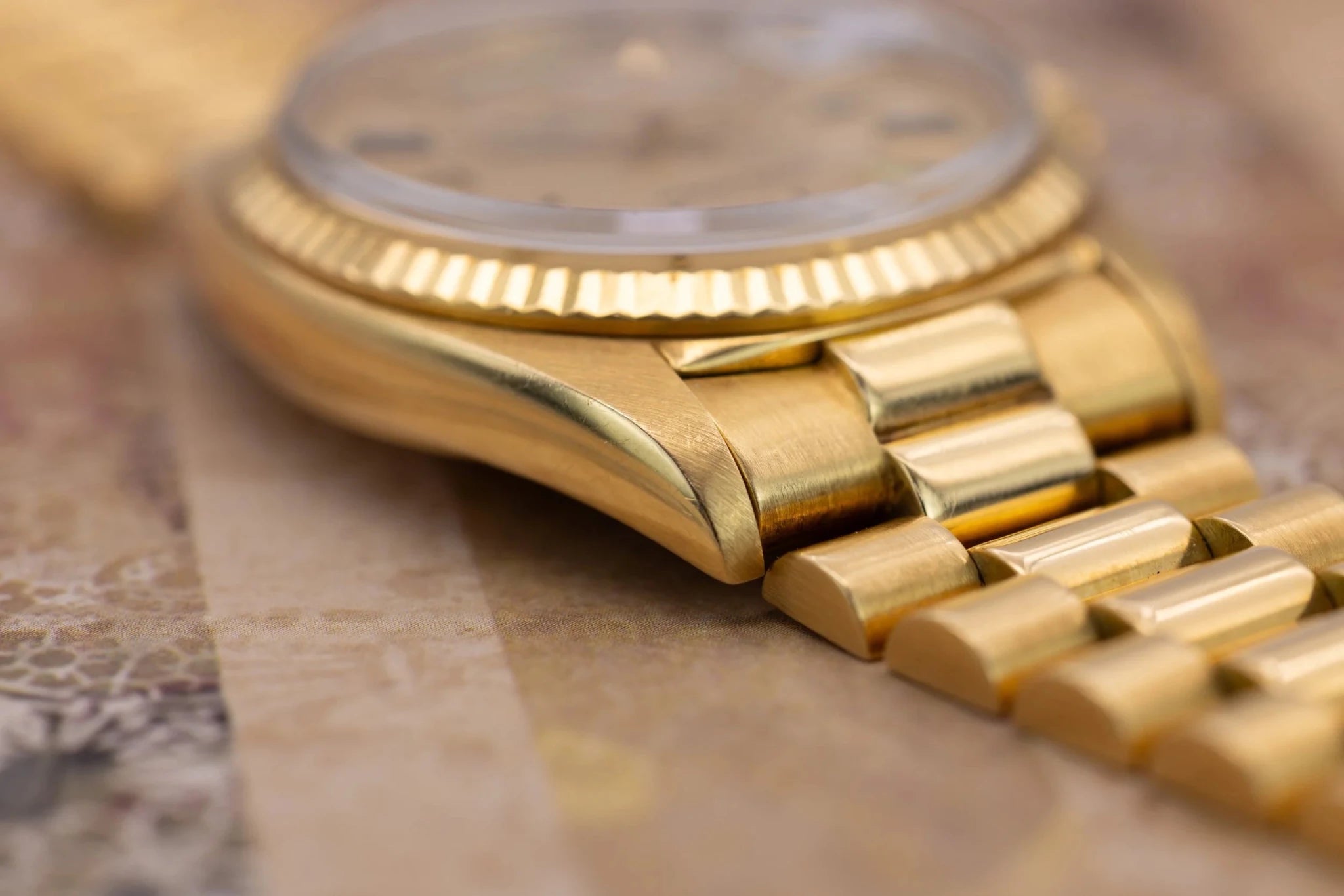 1972 Rolex Day-Date Ref. 1803 | Champagne Linen Dial - Sierra Time Co