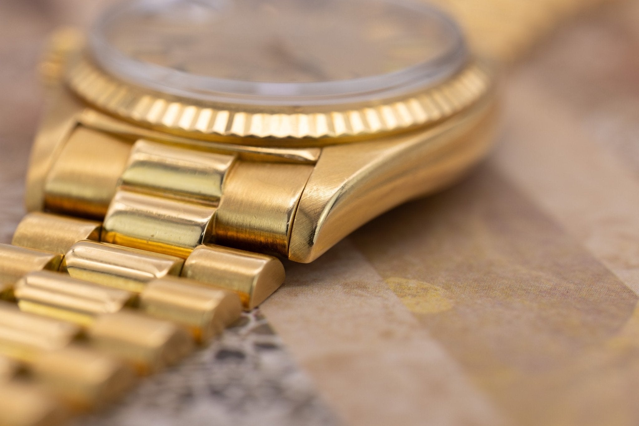 1972 Rolex Day-Date Ref. 1803 | Champagne Linen Dial - Sierra Time Co