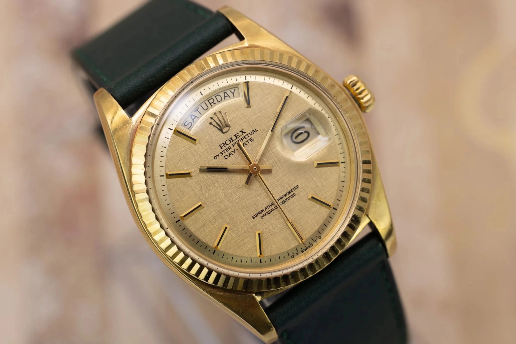 1972 Rolex Day-Date Ref. 1803 | Linen Dial - Sierra Time Co