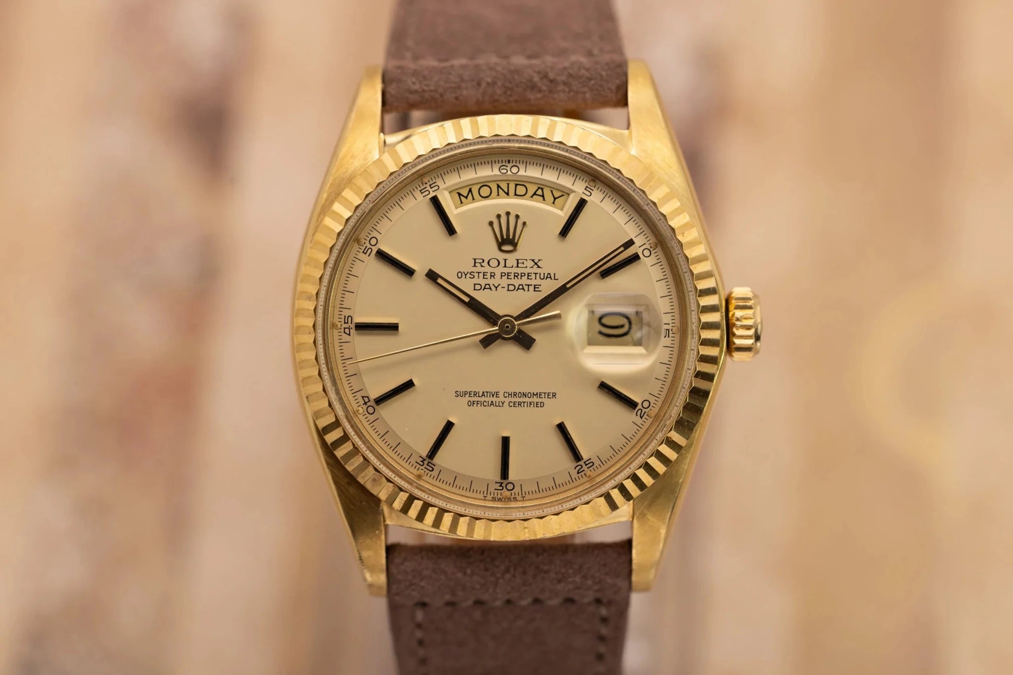 1972 Rolex Day-Date Ref. 1803 | Minute Track Champagne Dial | Mint Condition - Sierra Time Co