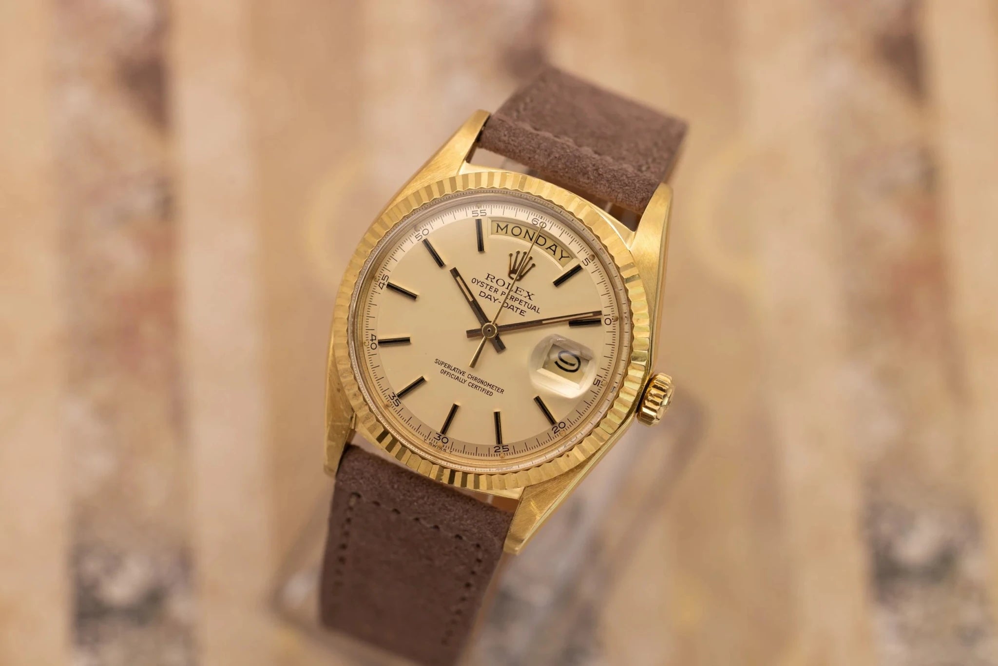 1972 Rolex Day-Date Ref. 1803 | Minute Track Champagne Dial | Mint Condition - Sierra Time Co