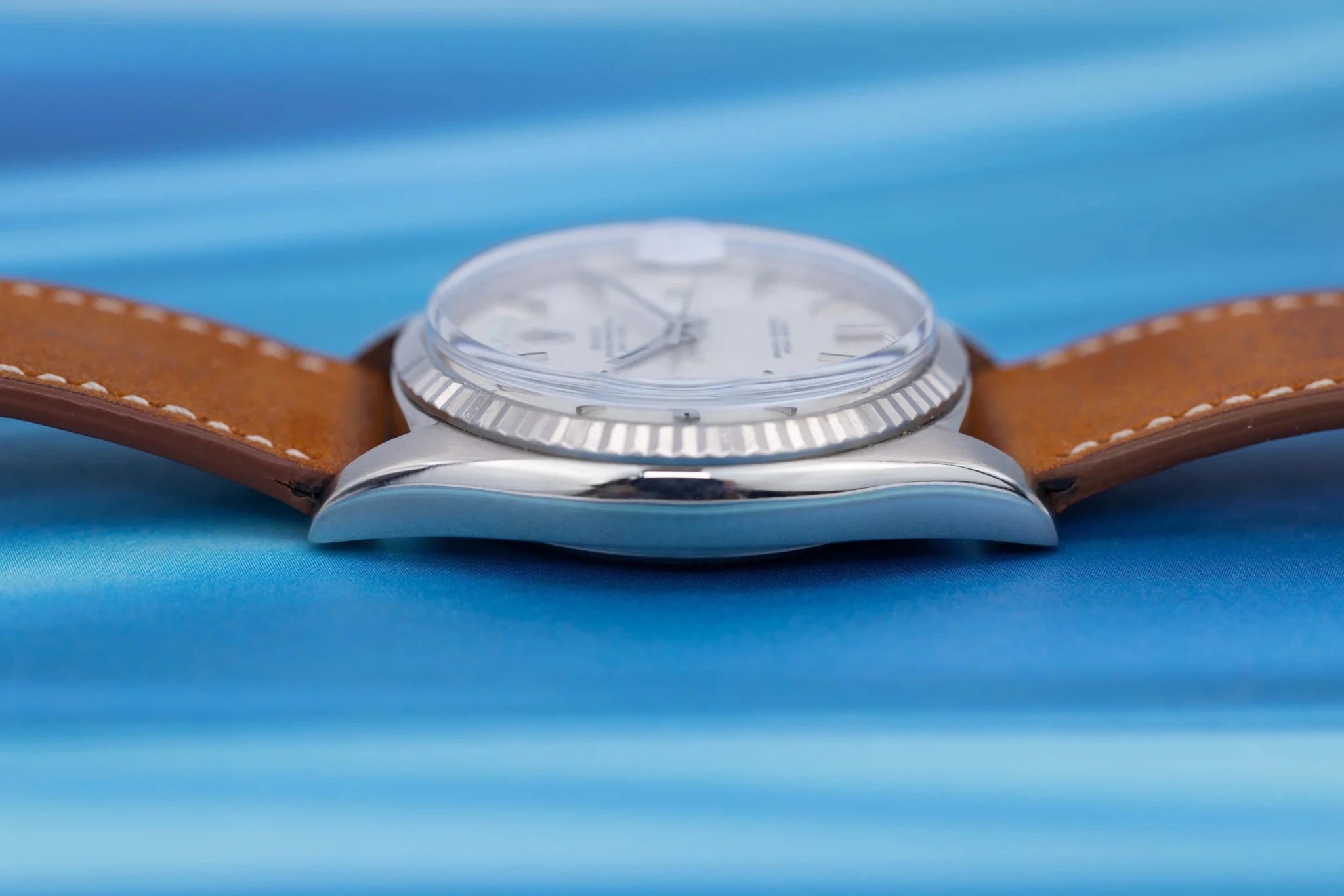 1972 Rolex Day-Date Ref. 1803/9 | 18K White Gold | Silver Linen Dial - Sierra Time Co