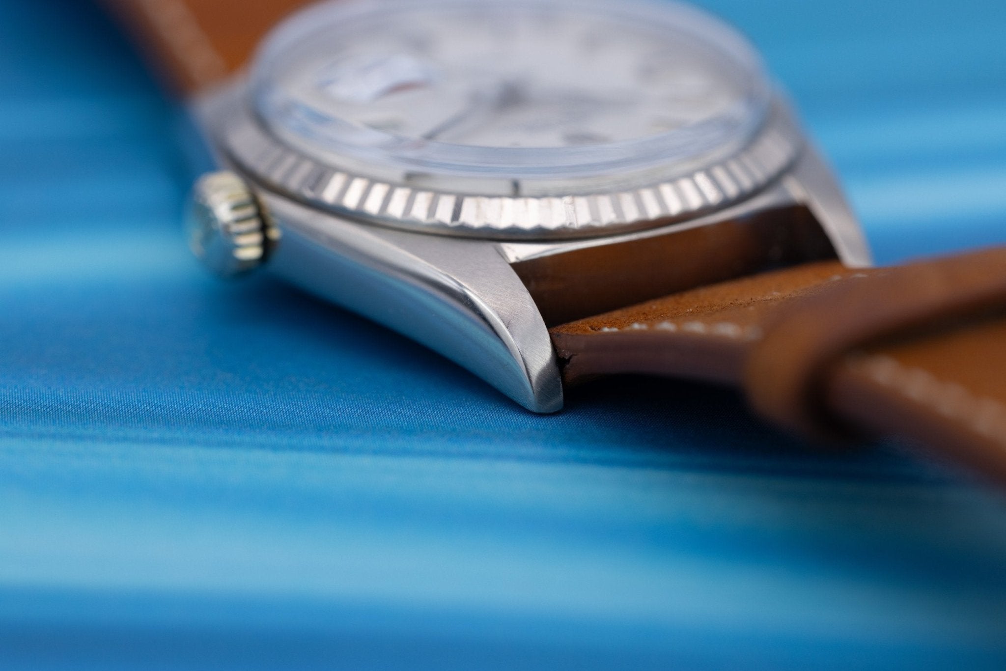 1972 Rolex Day-Date Ref. 1803/9 | 18K White Gold | Silver Linen Dial - Sierra Time Co