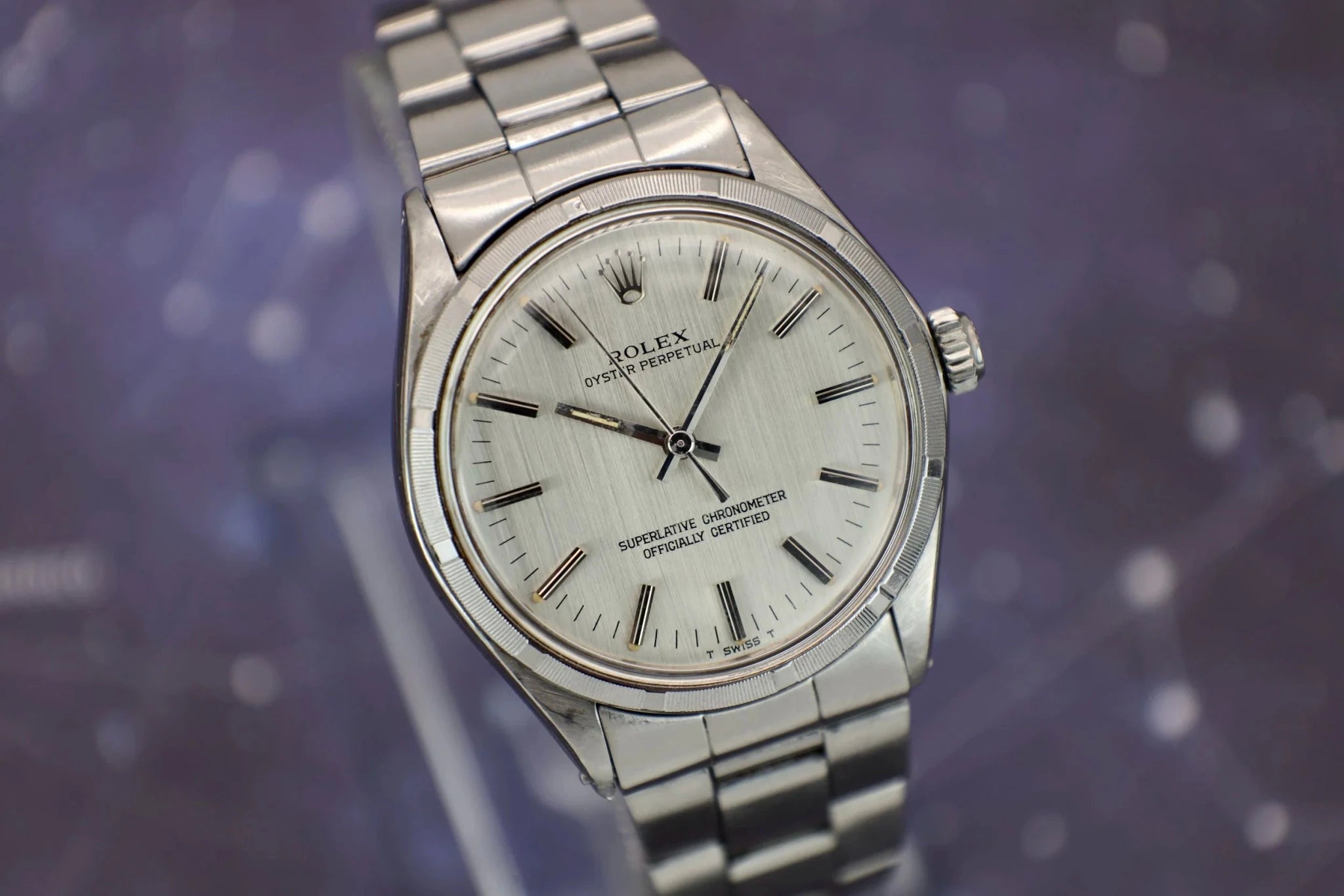1972 Rolex Oyster Perpetual Ref. 1003 | Silver Linen Dial - Sierra Time Co