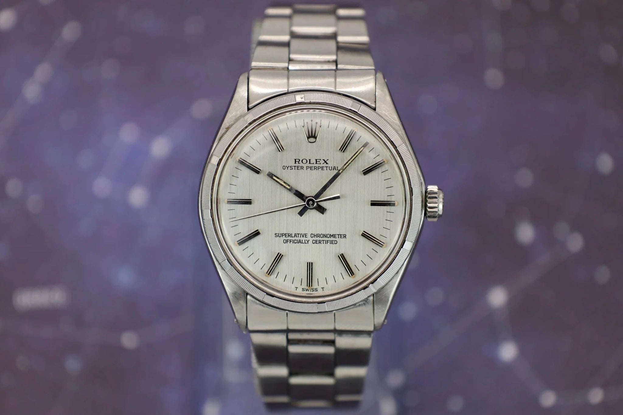 1972 Rolex Oyster Perpetual Ref. 1003 | Silver Linen Dial - Sierra Time Co