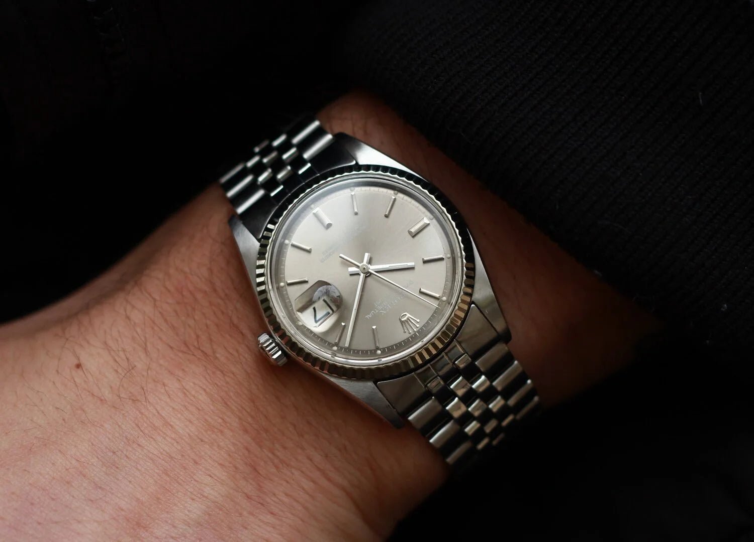 1973 Rolex DateJust 1601 Grey Ghost Sigma Dial - Sierra Time Co