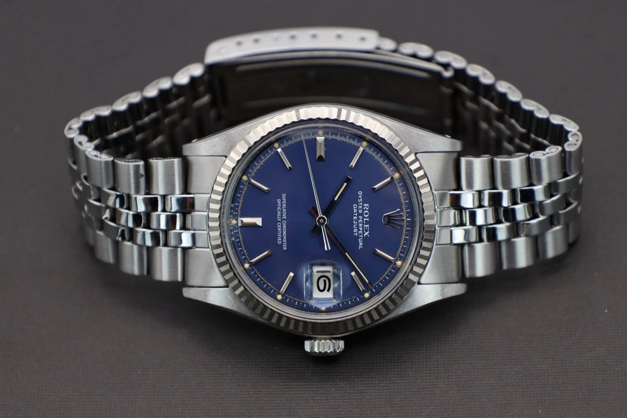 1973 Rolex DateJust Ref. 1601 | Blue Sigma Dial - Sierra Time Co
