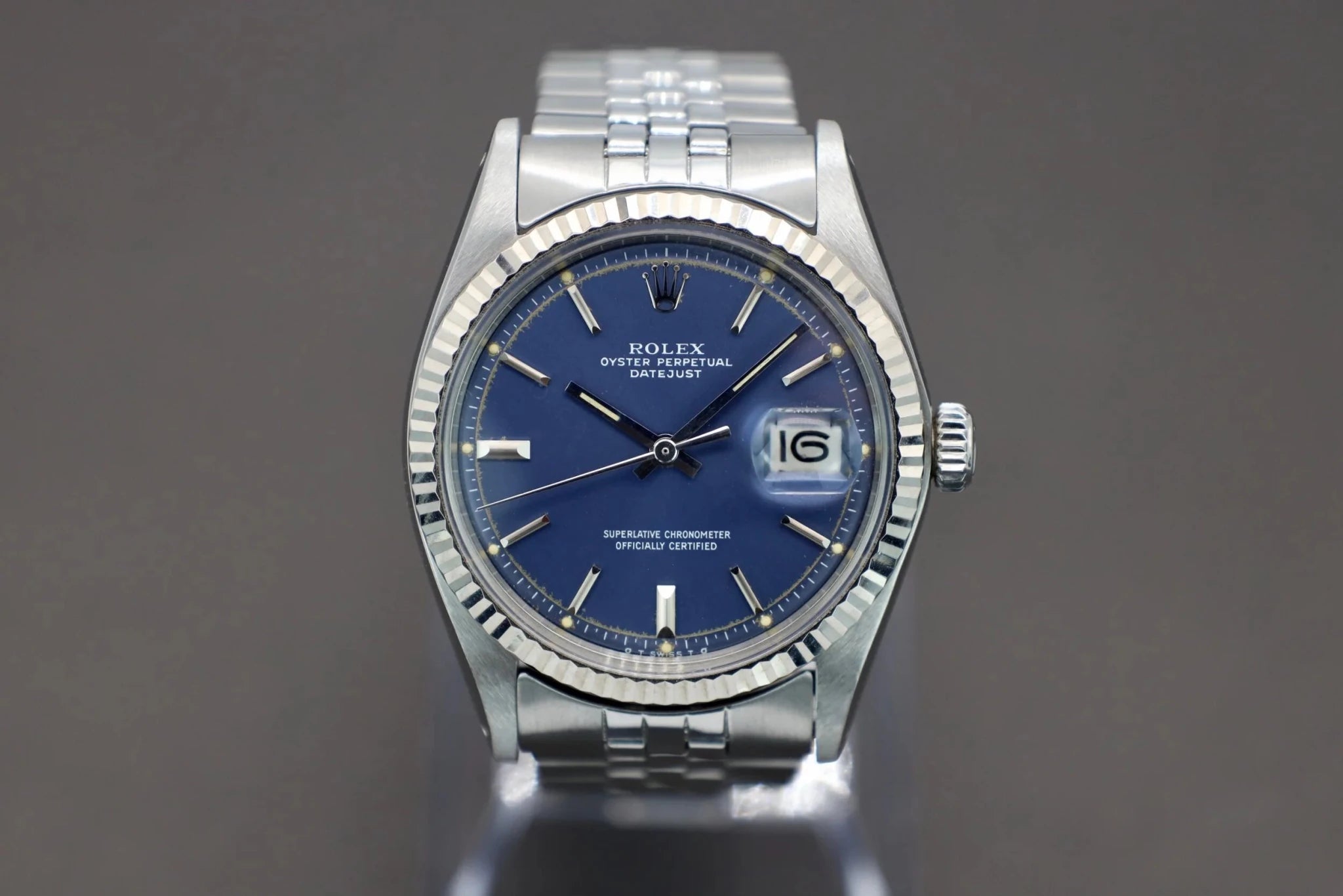 1973 Rolex DateJust Ref. 1601 | Blue Sigma Dial - Sierra Time Co