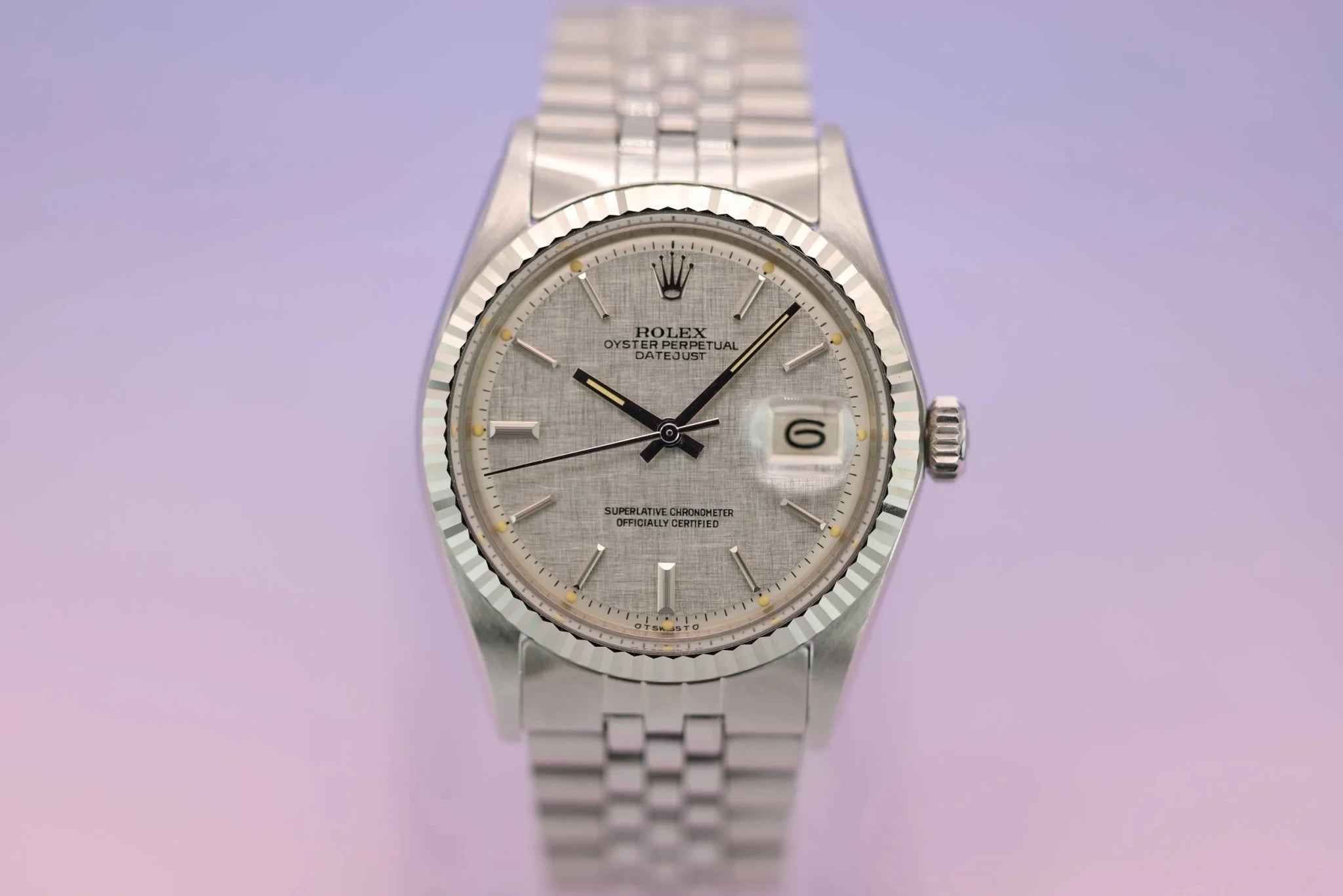 1973 Rolex Datejust Ref. 1601 | Mint Condition | Linen Dial | Full Set - Sierra Time Co