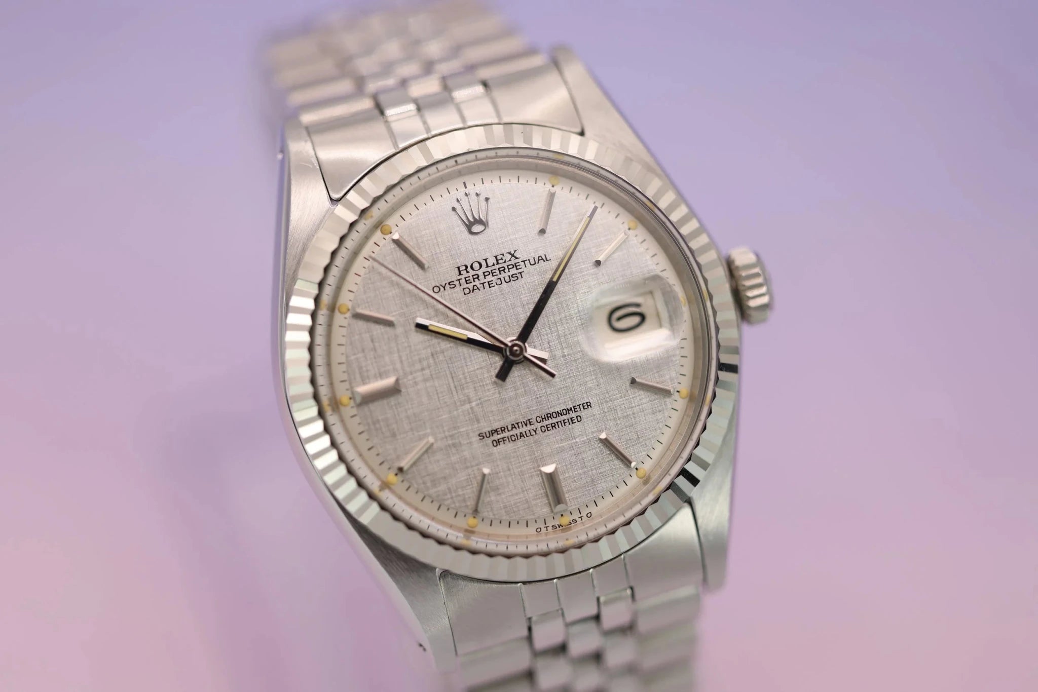 1973 Rolex Datejust Ref. 1601 | Mint Condition | Linen Dial | Full Set - Sierra Time Co