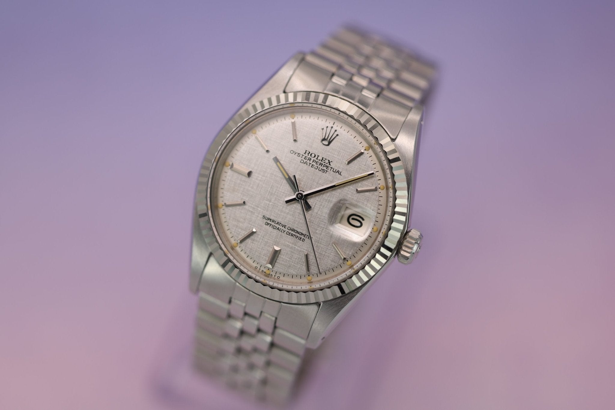 1973 Rolex Datejust Ref. 1601 | Mint Condition | Linen Dial | Full Set - Sierra Time Co