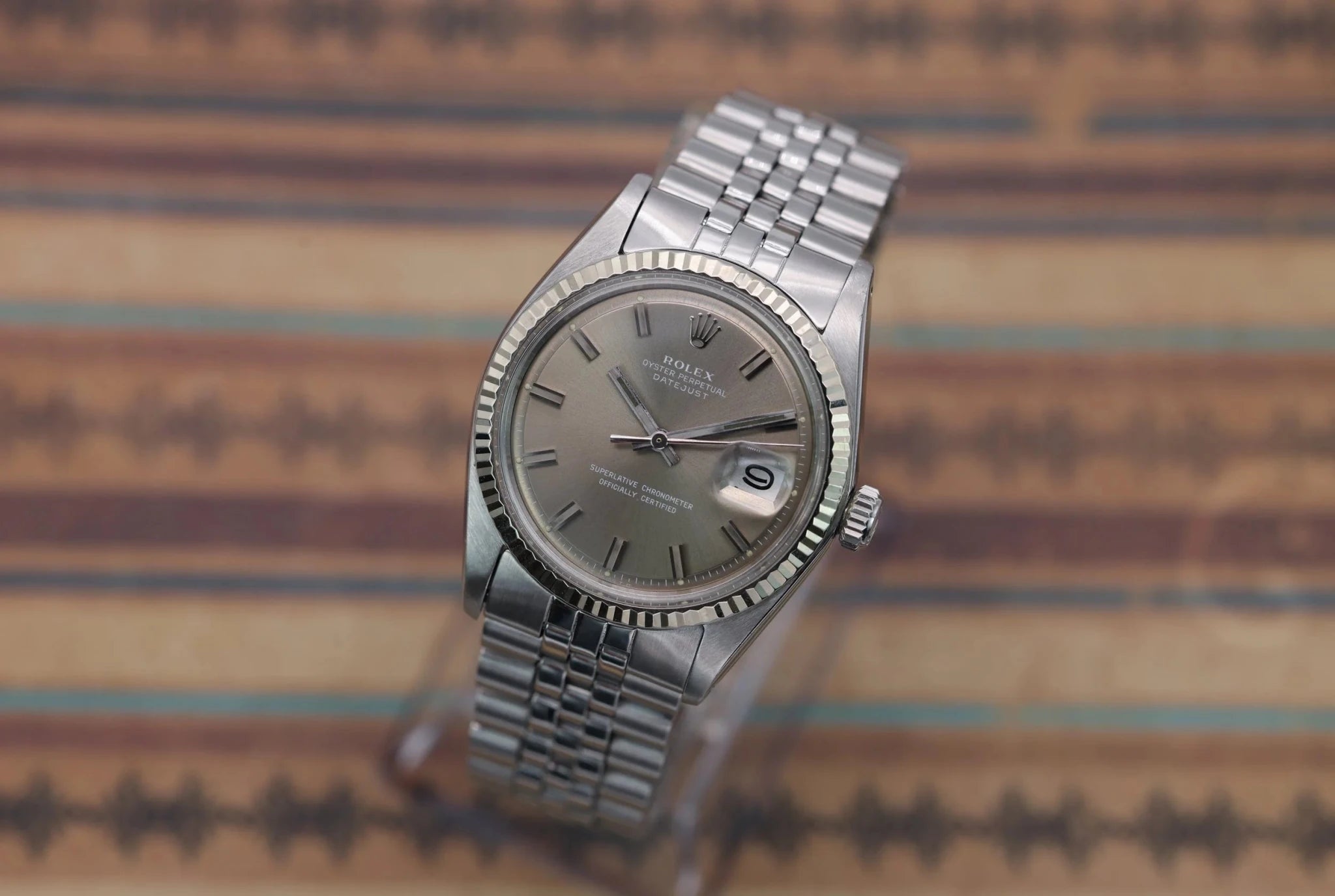 1973 Rolex Datejust Ref. 1601 | Rare Grey Wideboy Dial - Sierra Time Co