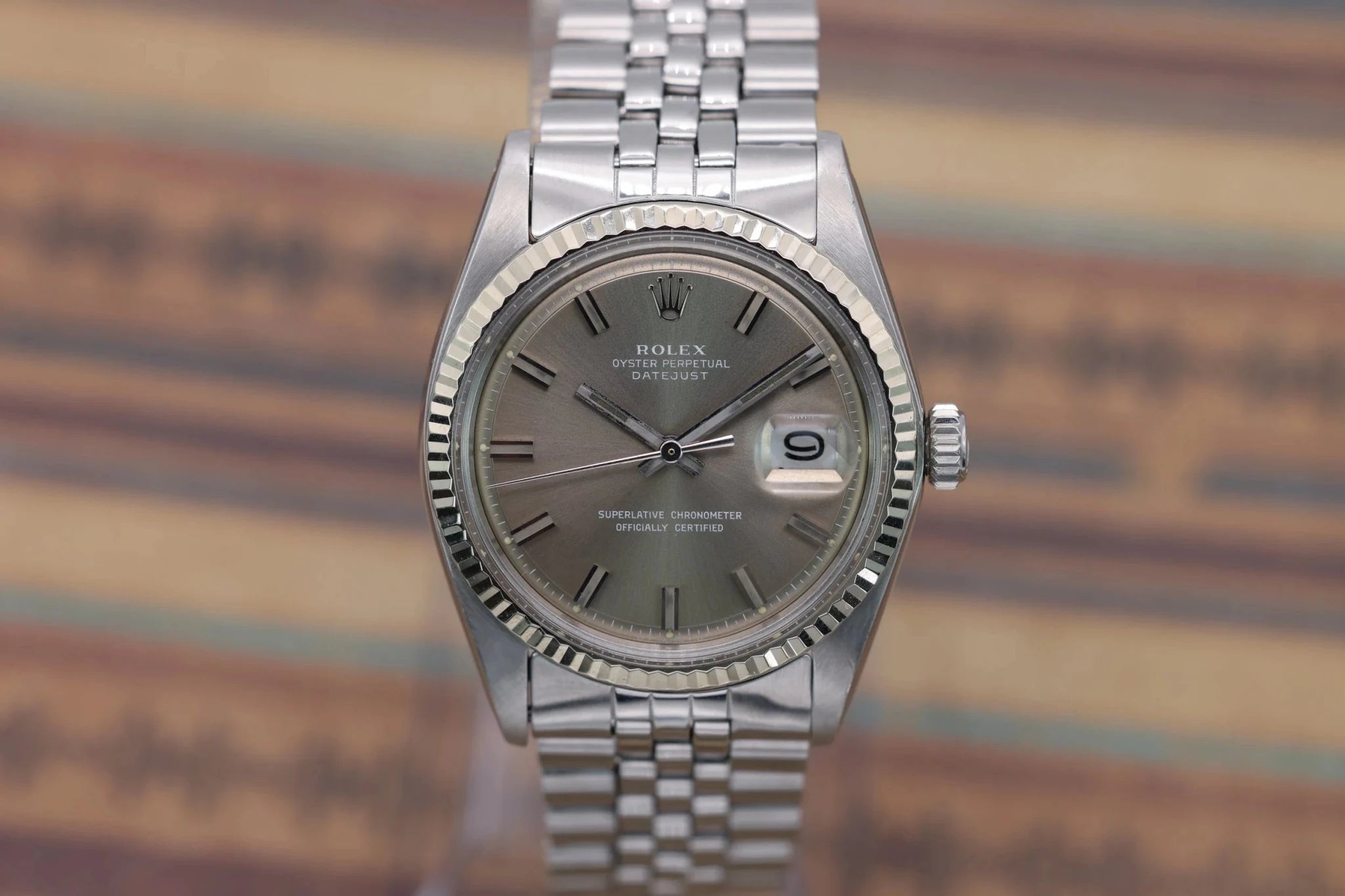 1973 Rolex Datejust Ref. 1601 | Rare Grey Wideboy Dial - Sierra Time Co