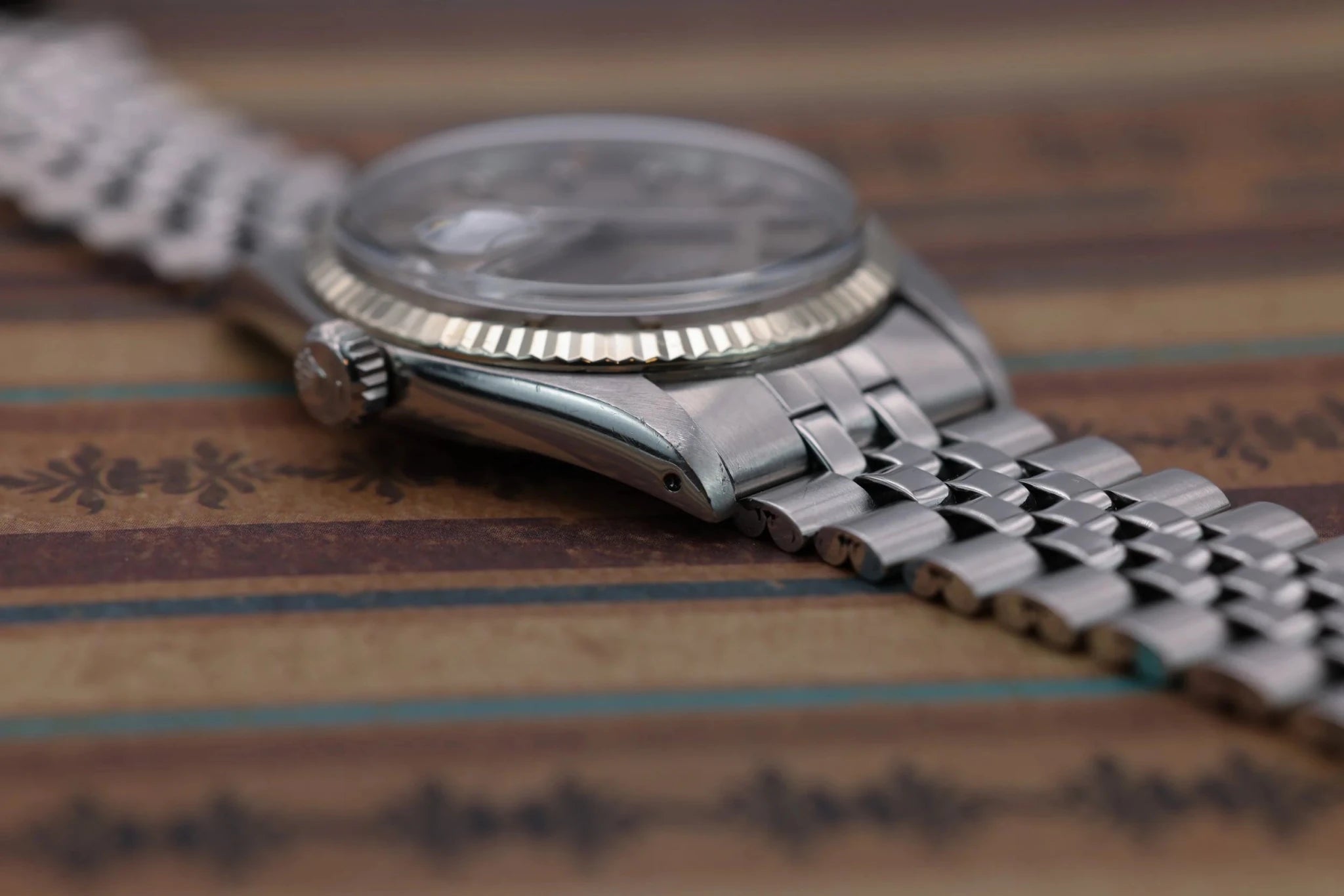 1973 Rolex Datejust Ref. 1601 | Rare Grey Wideboy Dial - Sierra Time Co