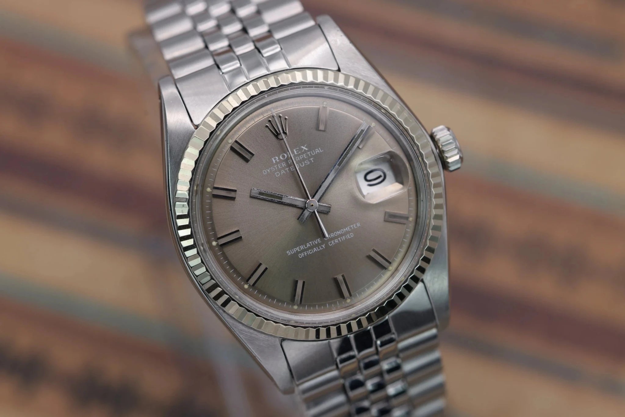 1973 Rolex Datejust Ref. 1601 | Rare Grey Wideboy Dial - Sierra Time Co