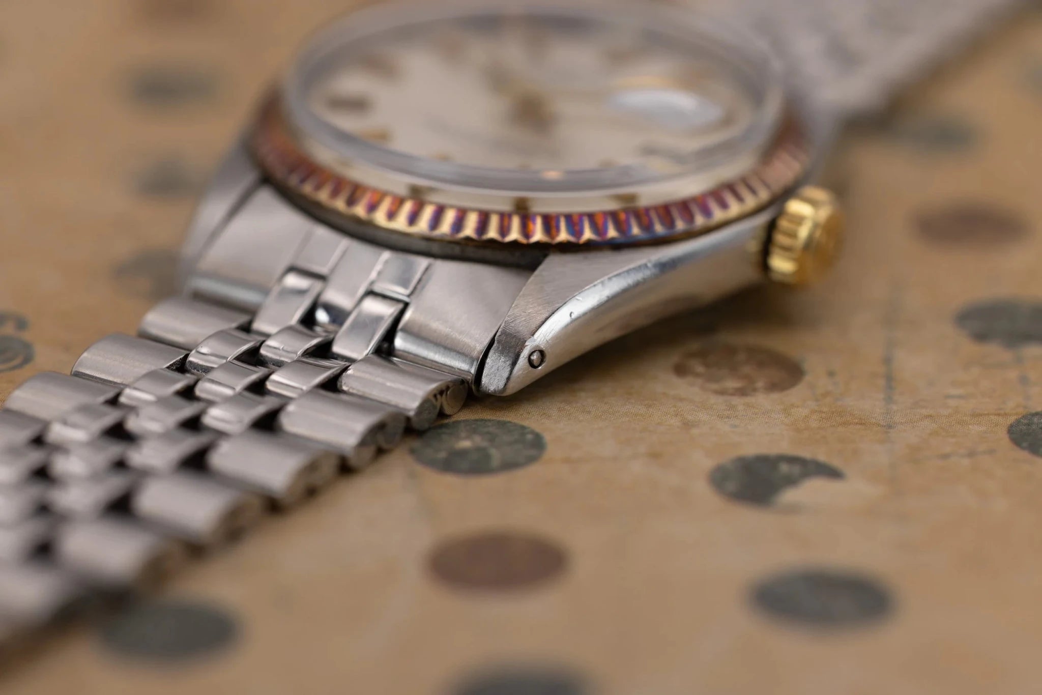 1973 Rolex Datejust Ref. 1601 | Silver Dial | Gold Patina - Sierra Time Co