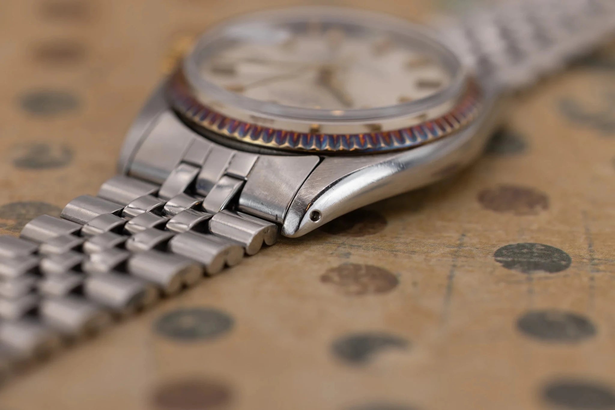 1973 Rolex Datejust Ref. 1601 | Silver Dial | Gold Patina - Sierra Time Co