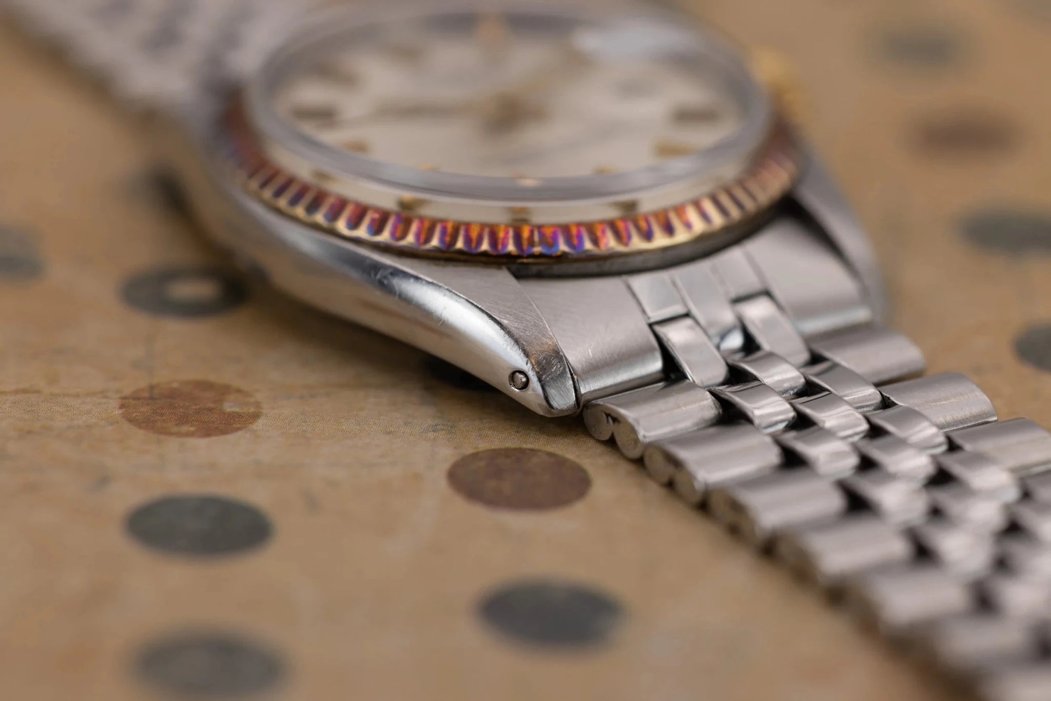 1973 Rolex Datejust Ref. 1601 | Silver Dial | Gold Patina - Sierra Time Co