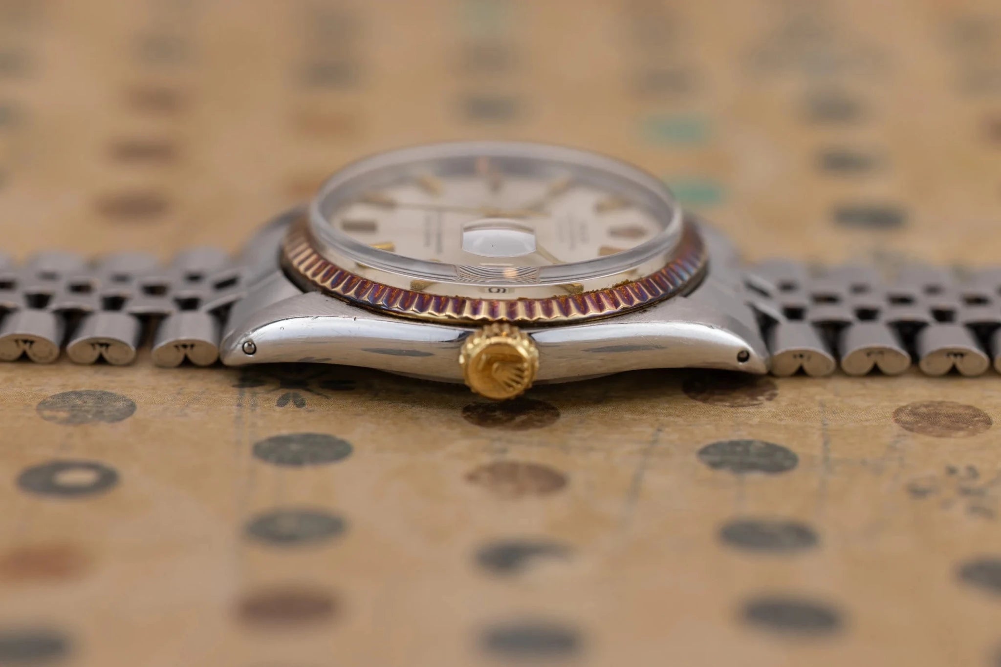 1973 Rolex Datejust Ref. 1601 | Silver Dial | Gold Patina - Sierra Time Co